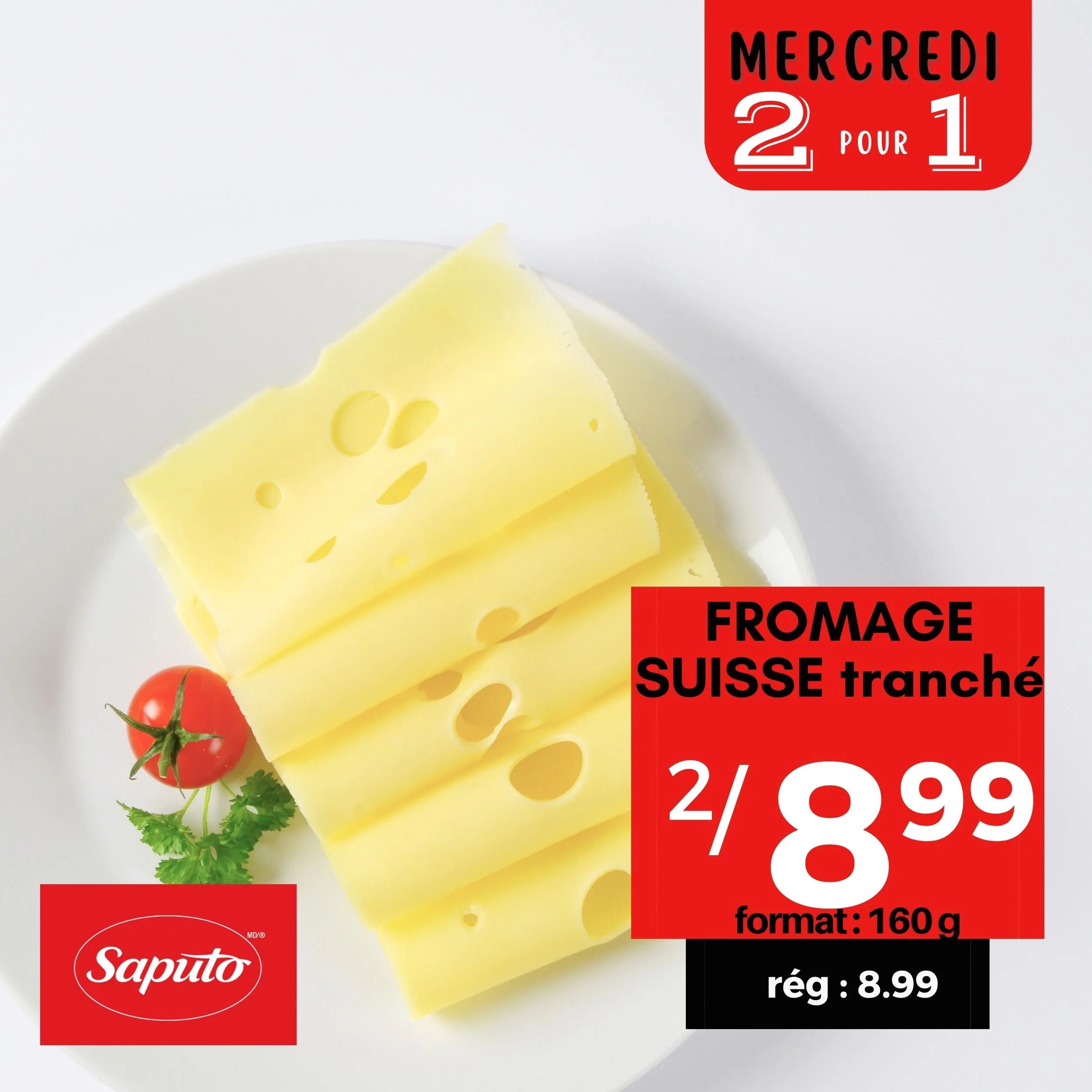 Fromage suisse tranché