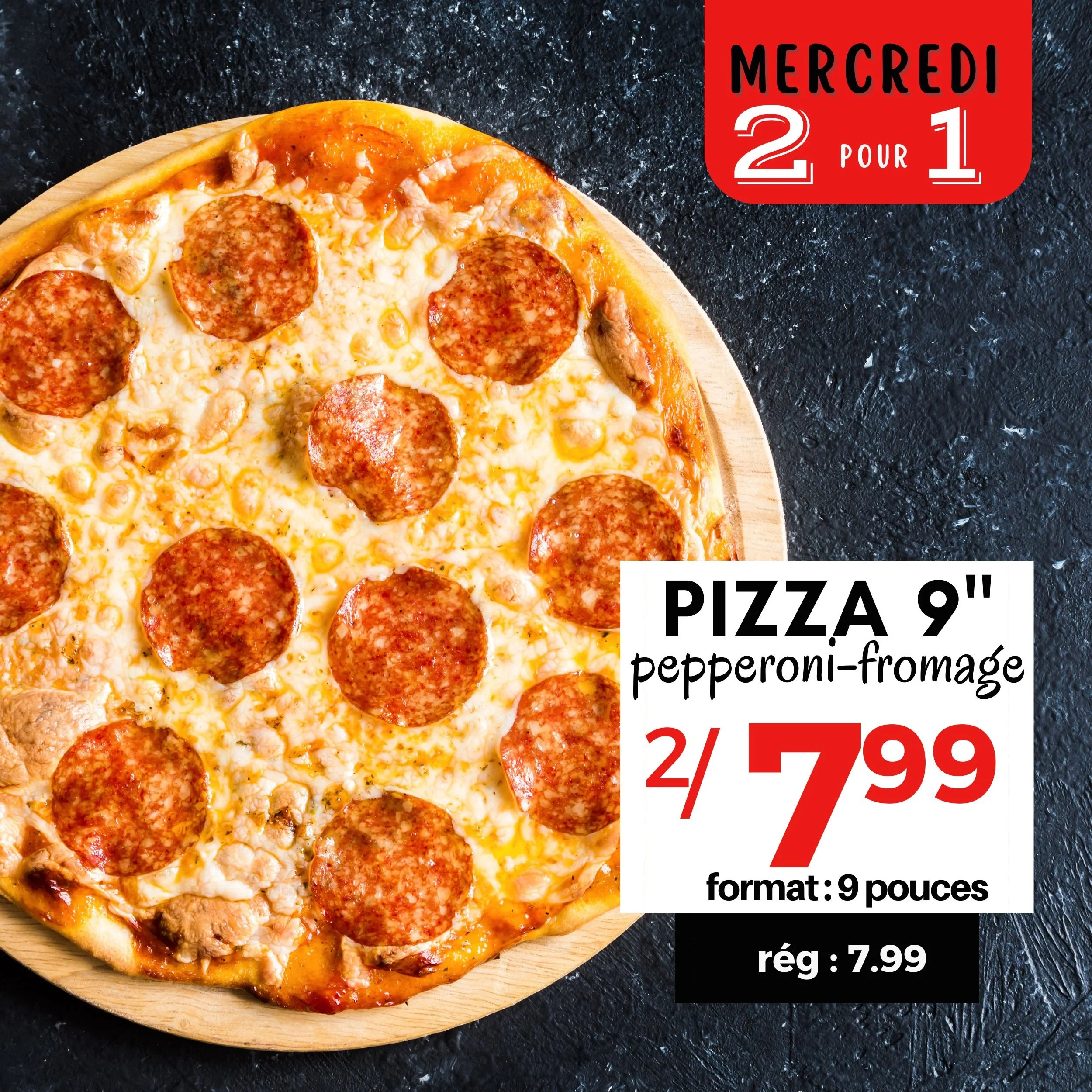 Pizza 9’’ garnie