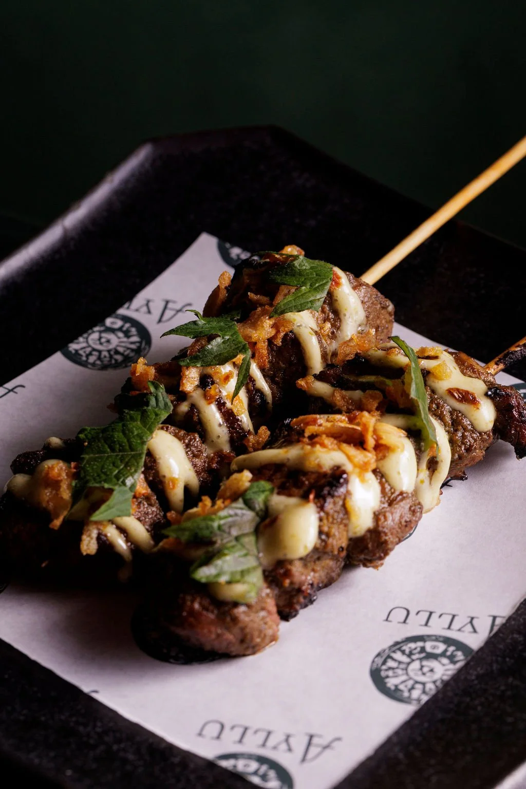Lamb Skewers at Ayllu restaurant, Paddington