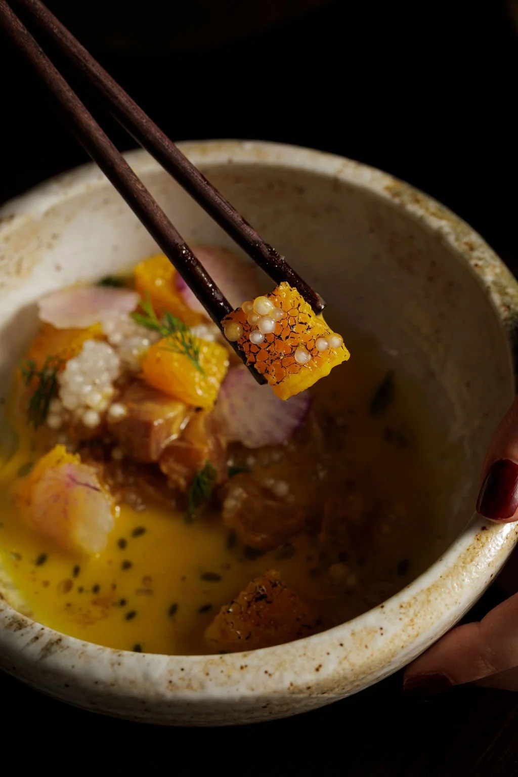 Hamachi ceviche at Ayllu, London