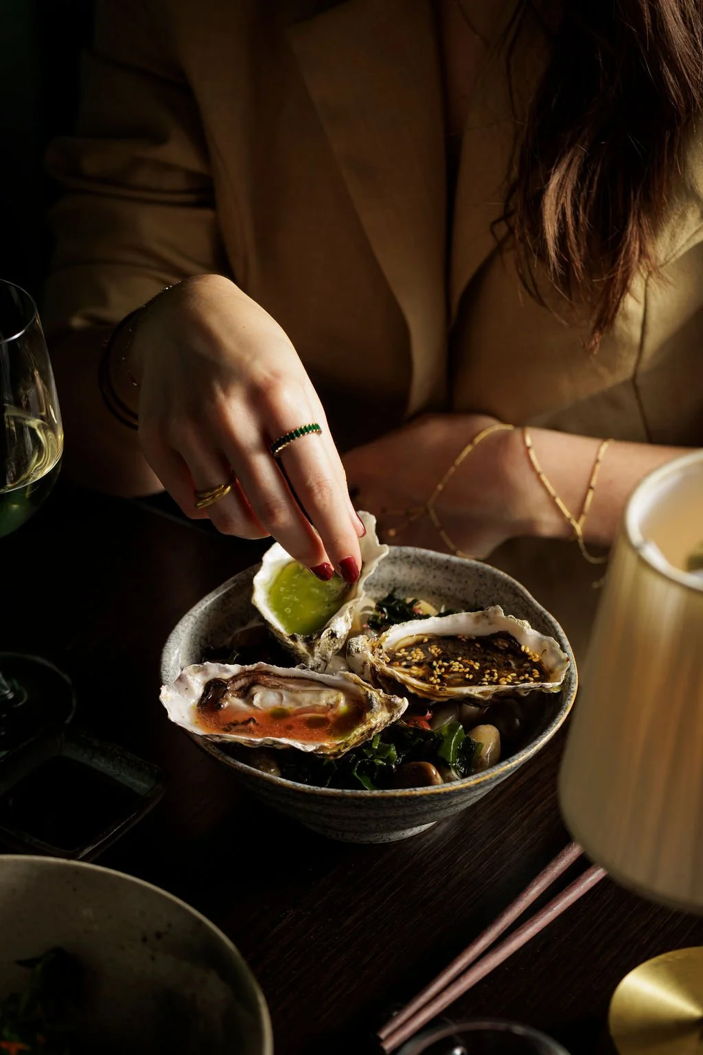 Oysters at Ayllu, London