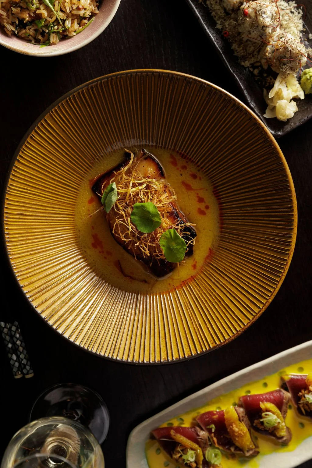 Black cod with miso glaze at Ayllu Nikkei restaurant, Paddington London