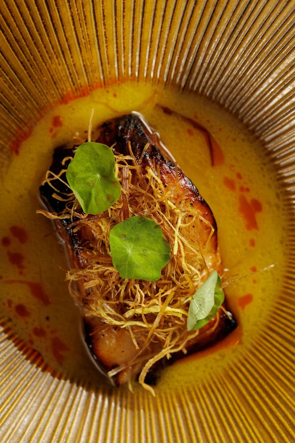 Black cod with miso glaze at Ayllu Nikkei restaurant, Paddington London