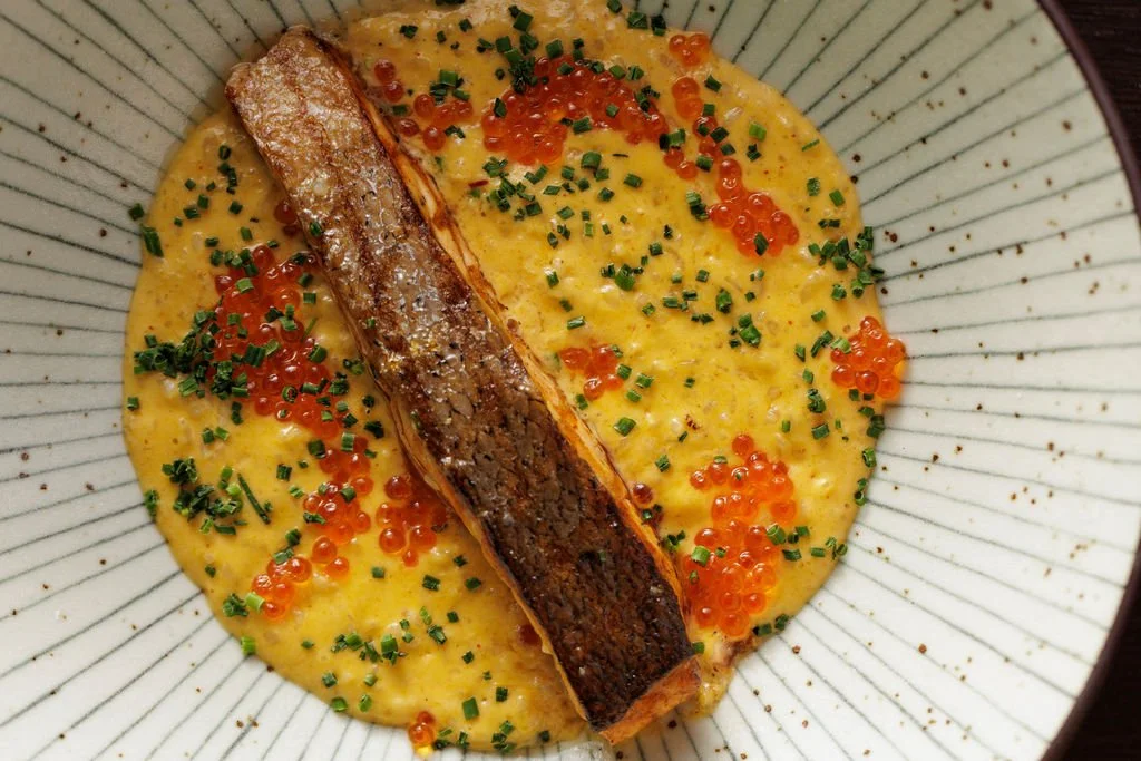 Salmon Cazuela at Ayllu Japanese Peruvian restaurant, London