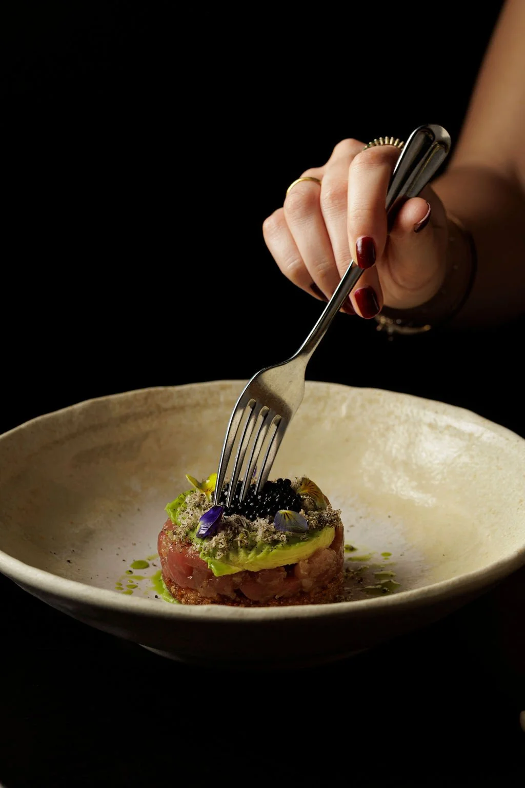 Tuna Tartare at Ayllu Japanese Peruvian restaurant, London