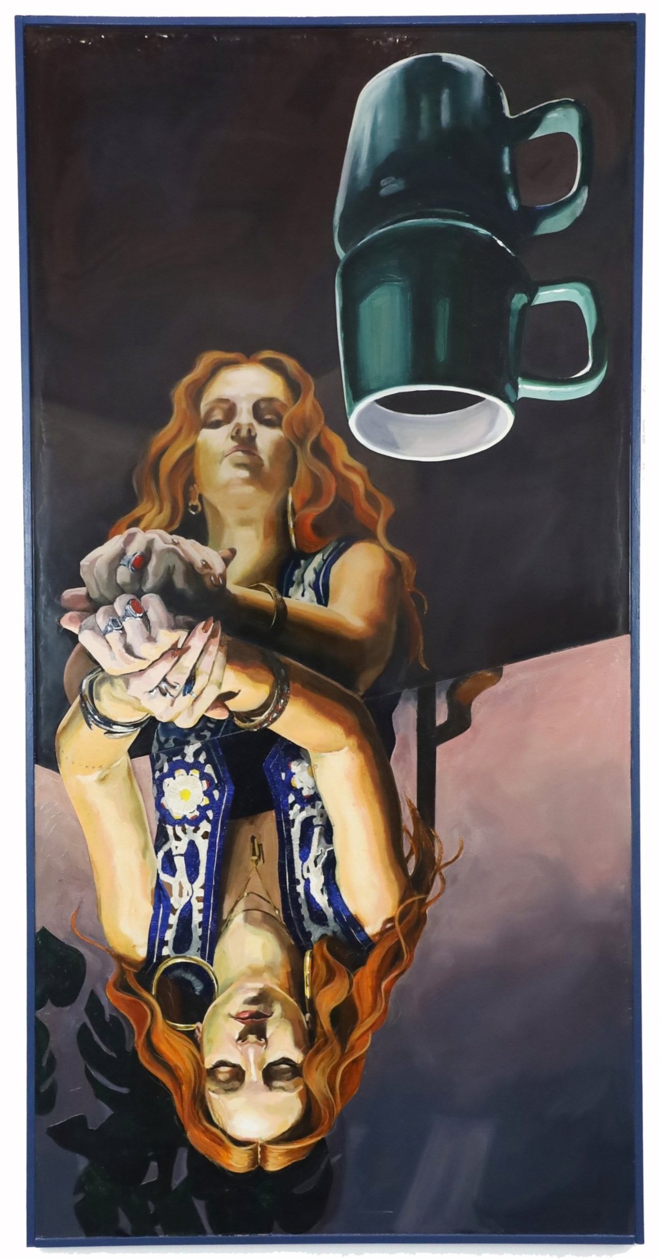 'Draíocht'
2024, Oil, Fabriano, Epoxy resin, MDF, 135 x 65.5cm