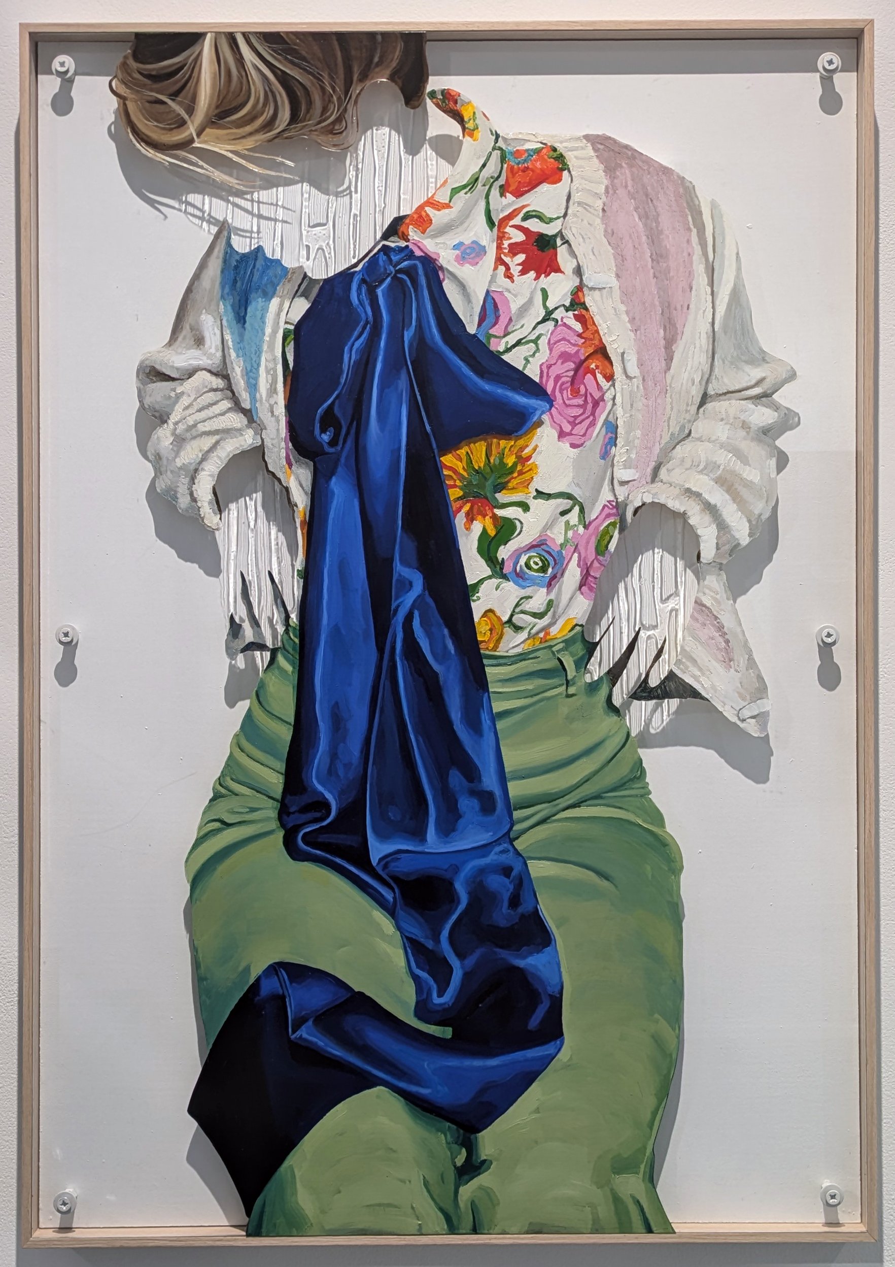 'Petrichor'
2023, Oil, acetate, Gloss gel, plexiglass, MDF, 91.4 x 63.5cm