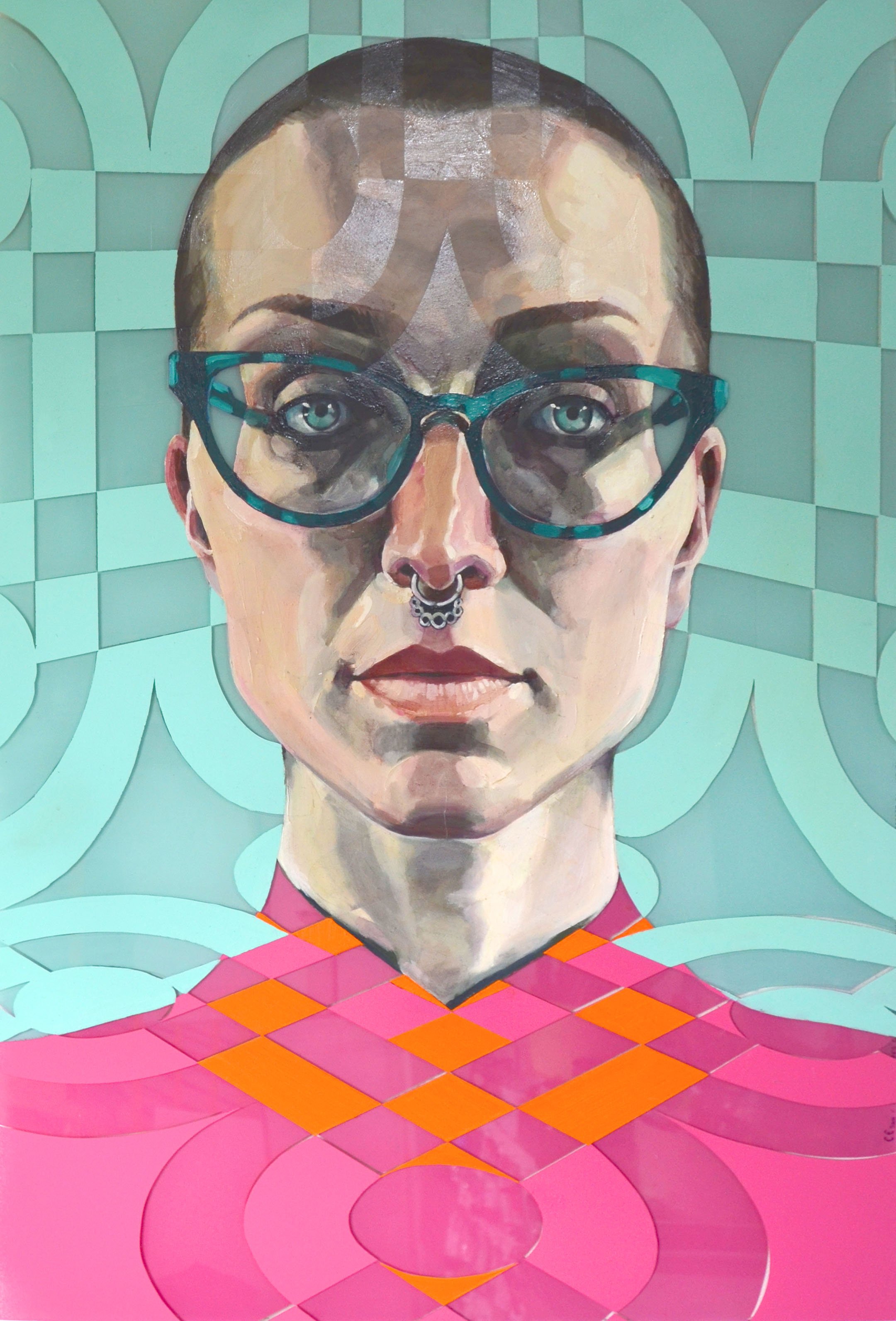 'Mystic', 2020, Mixed Media on perspex, 51 x 76cm