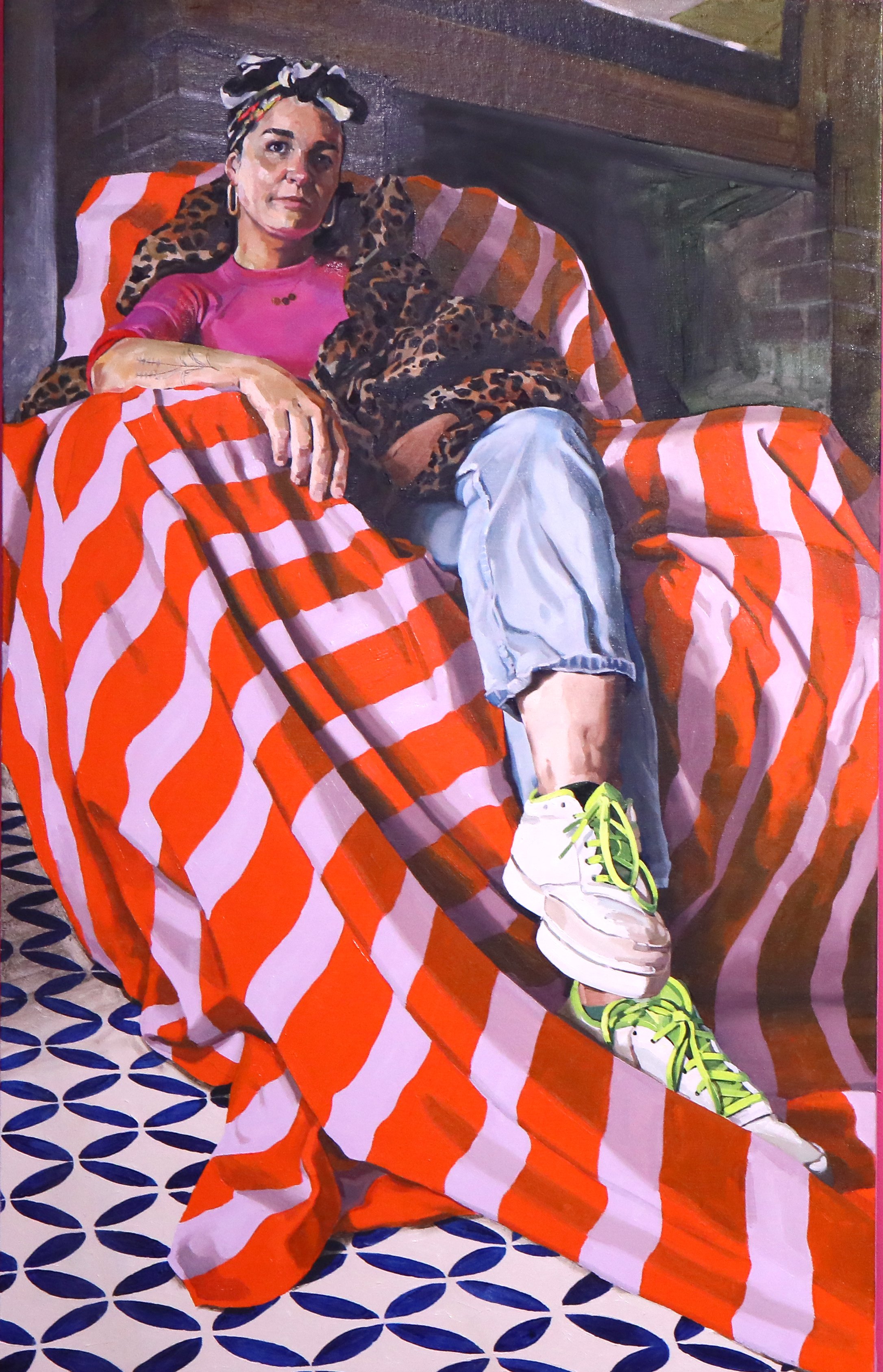 'Alannah', 2022, Oil on canvas panel, 115 x 77cm
