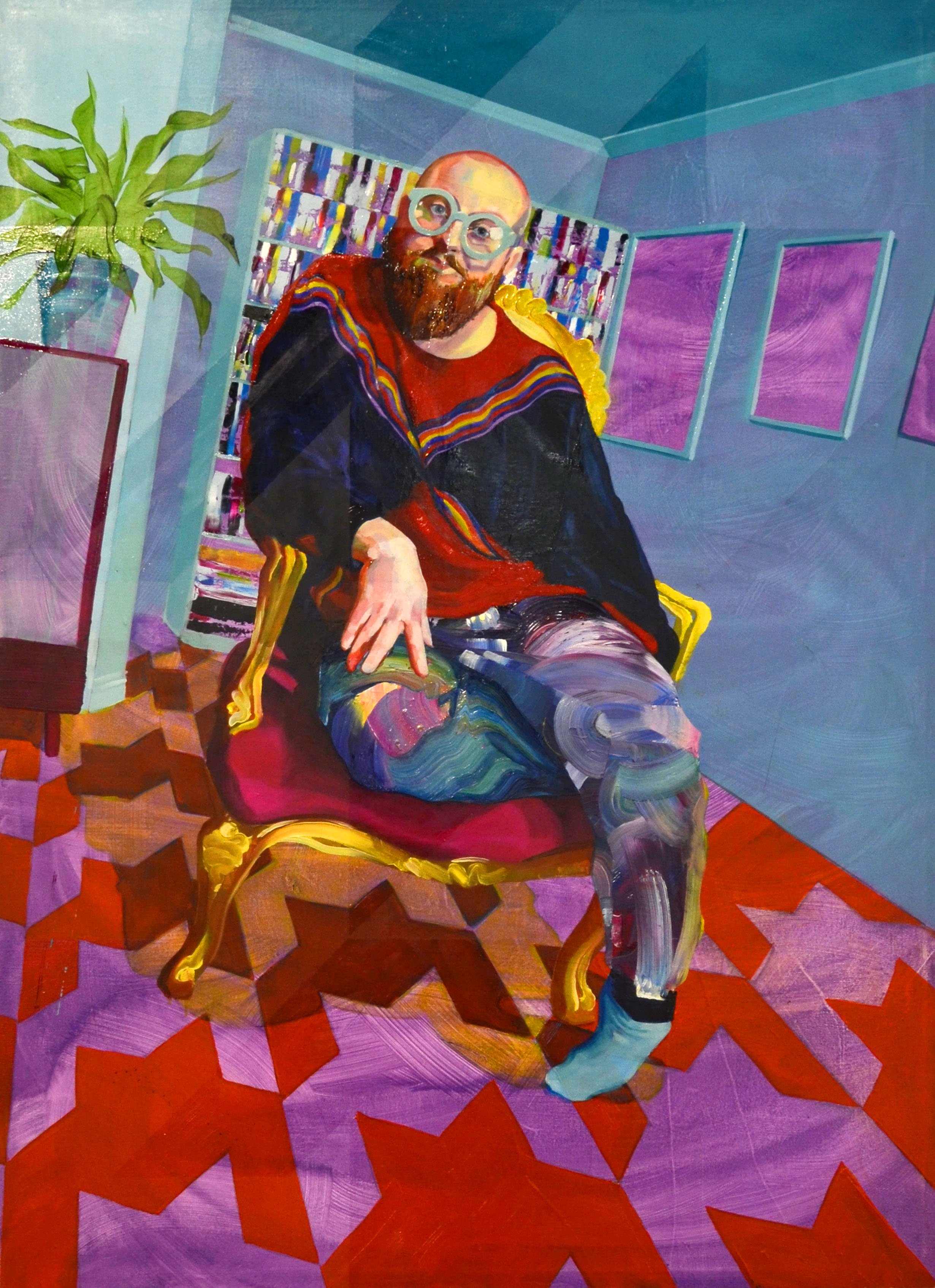 'Carousel', 2017, Oil on canvas, 112 x 81cm