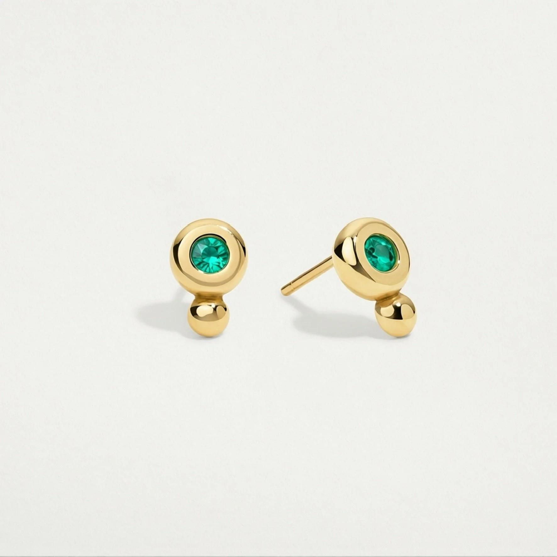 Spark Studs, Emerald
