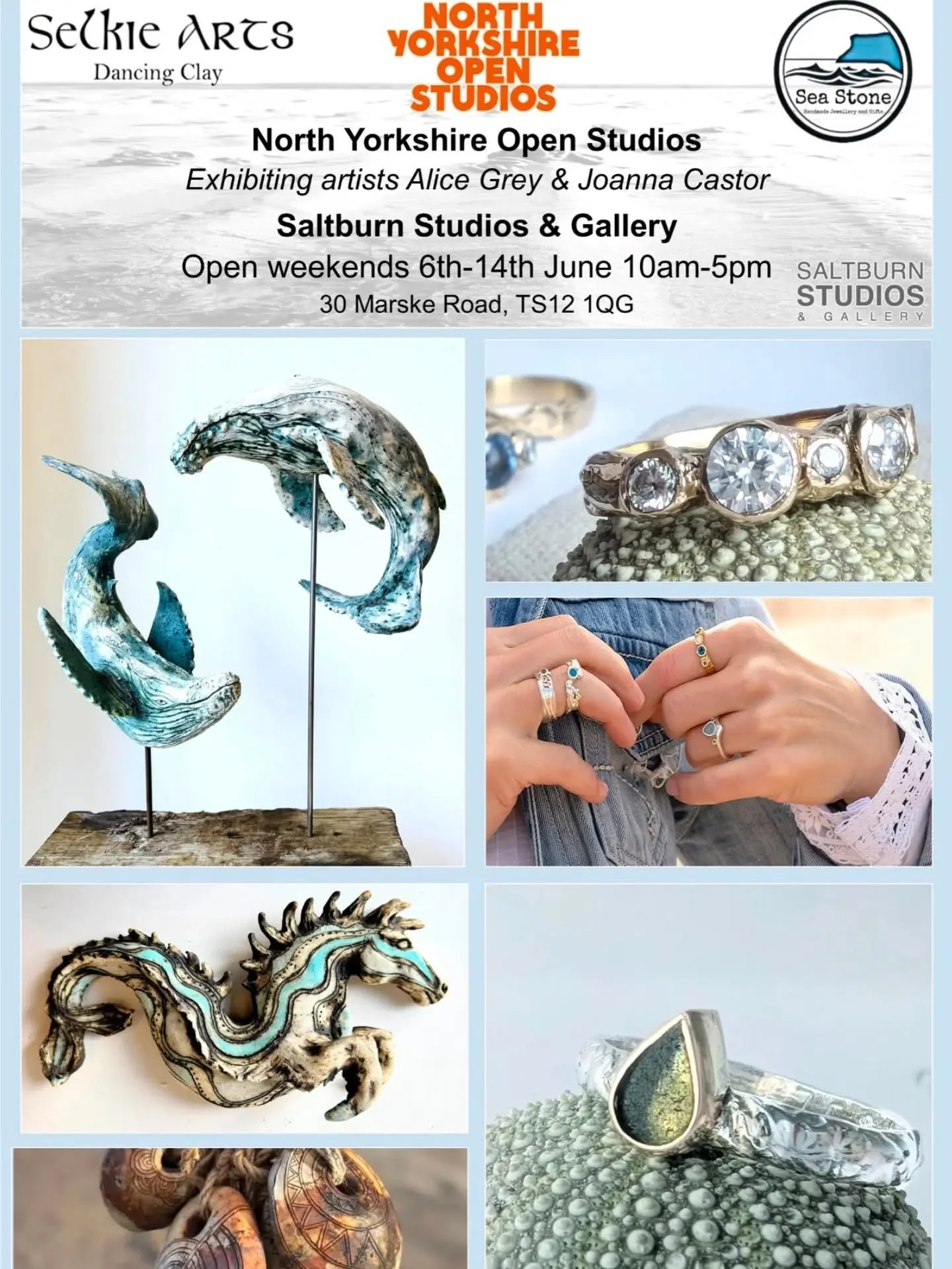 We're excited that Studio Artists Alice Grey and Joanna Castor are taking part in the North Yorkshire Open Studios 2026. It'll take place over two weekends in June, 6th 7th June and 13th 14th June, opening between 10am and 5pm. Alongside a warm welco