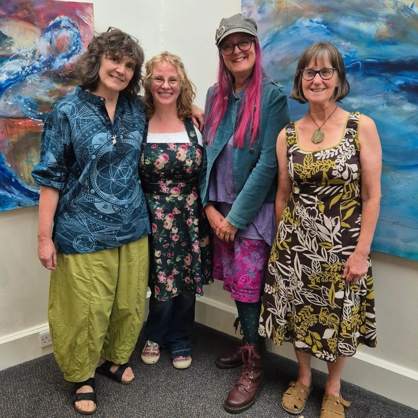 Congratulations to our Studio Artists Helen, Alice, Glynis and Sara on their magnificent, magical Spirits in the Wild Exhibition which opens today. We had a peak at the Preview last night and can highly recommend a visit, the heather has begun bloomi