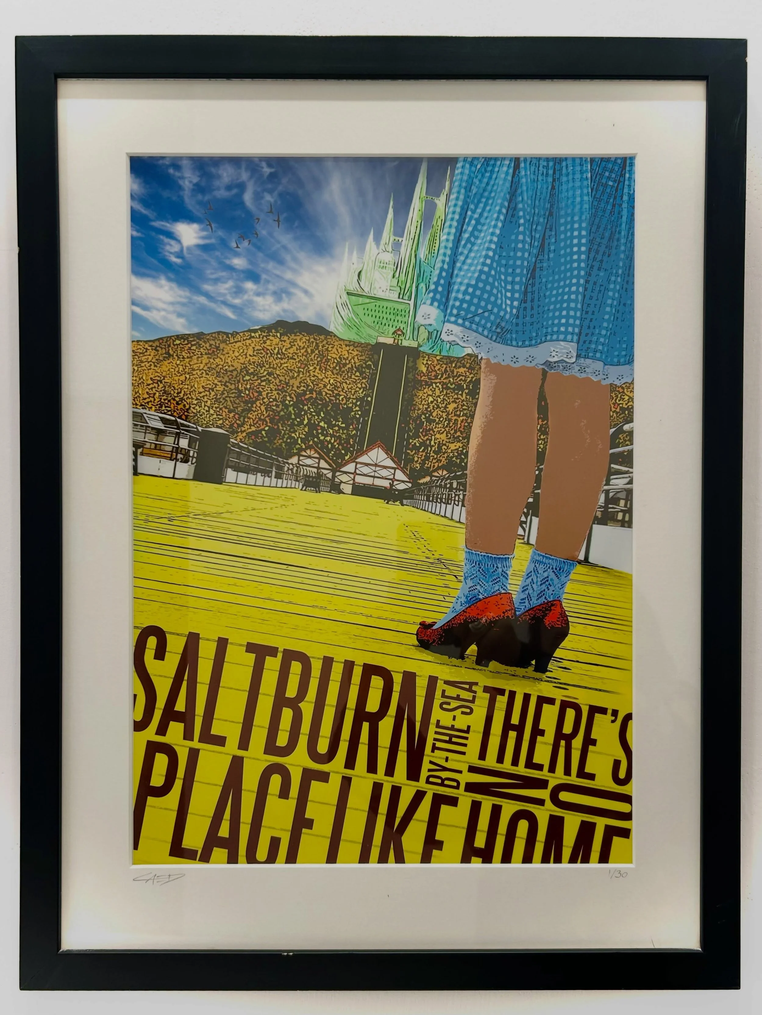 When the wind blows you to an exhibition! There&rsquo;s No Place Like Home by studio artist @caed_parker see it now as part of the Interface exhibition before it whirls away home! #wizardofoz #saltburn #exhibition #gallery #limitededition