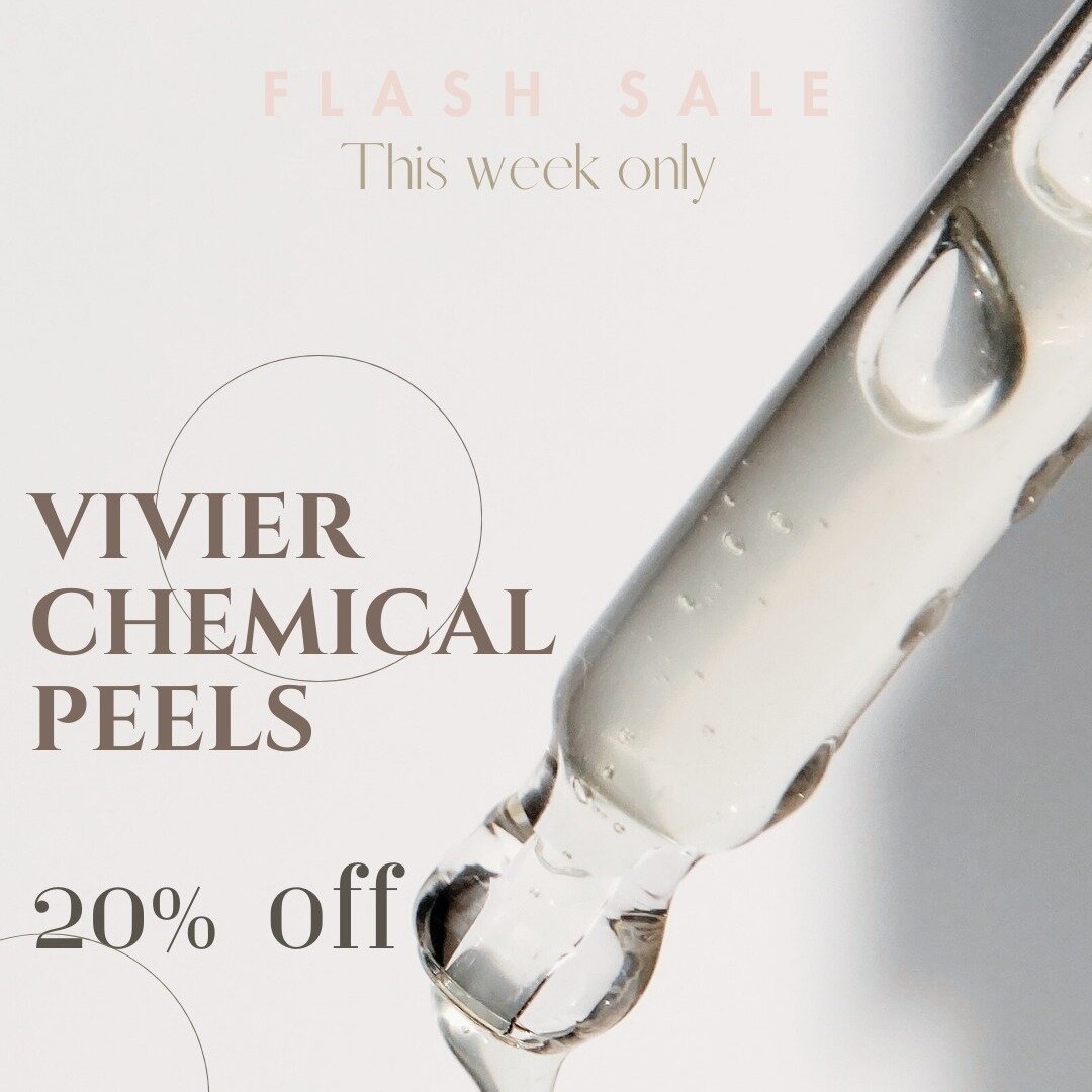 This week only come and enjoy 20% off our Vivier Chemical Peels with one of our lovely technicians! This type of peel is gentle, great for brightening, hydrating and minimizing fine lines and pigment. Great treatment option to refresh dull skin!🥰
Pl