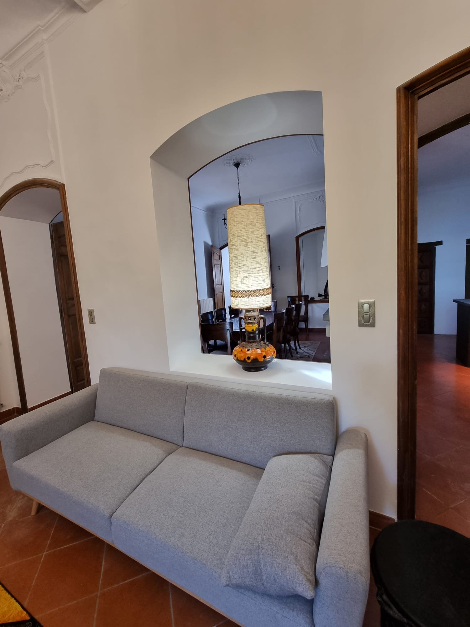 Living room looking into dining room