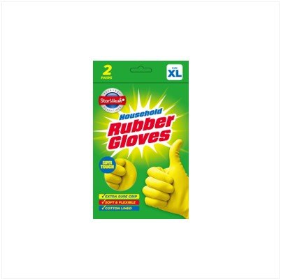2pk Extra Large, Household Rubber Gloves