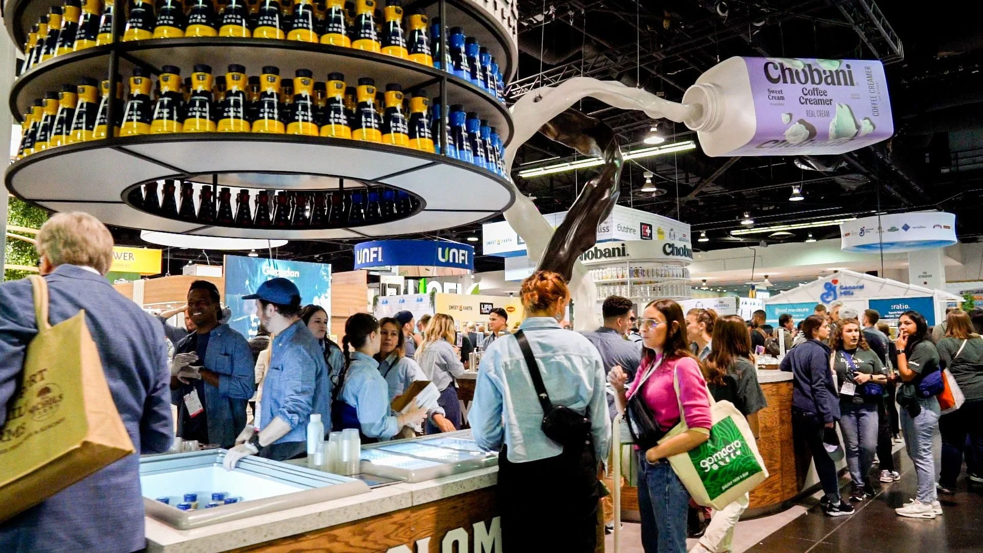 Chobani La Colombe Expowest Booth.jpeg