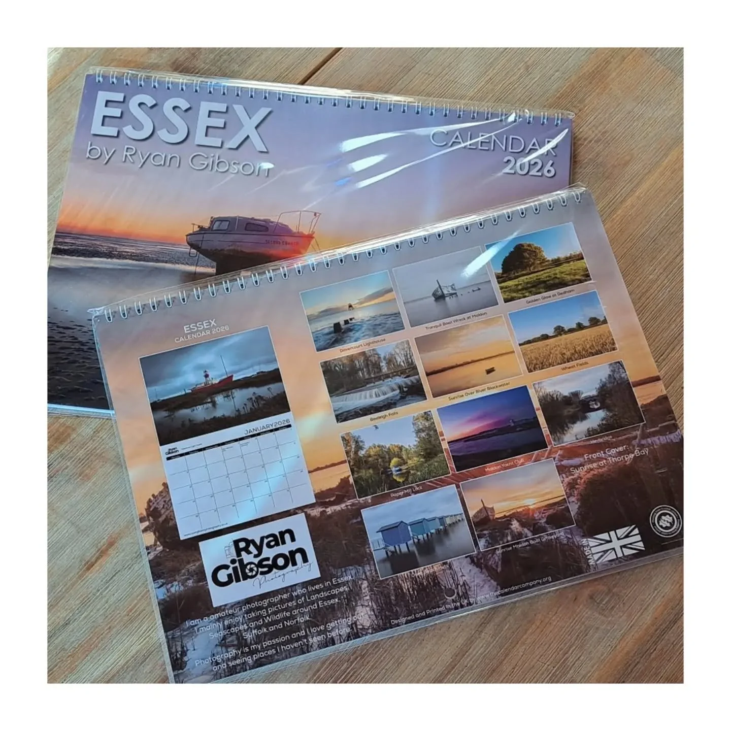 ESSEX 2026 CALENDAR 

On sale now &pound;12.99

Please continue to support me by purchasing my new 2026 calendar 📅 🙏 from some of my favourite places in Essex.

https://www.ryangibsonphotography.co.uk/shop/p/2026/essex/wall/calendar

For local deli