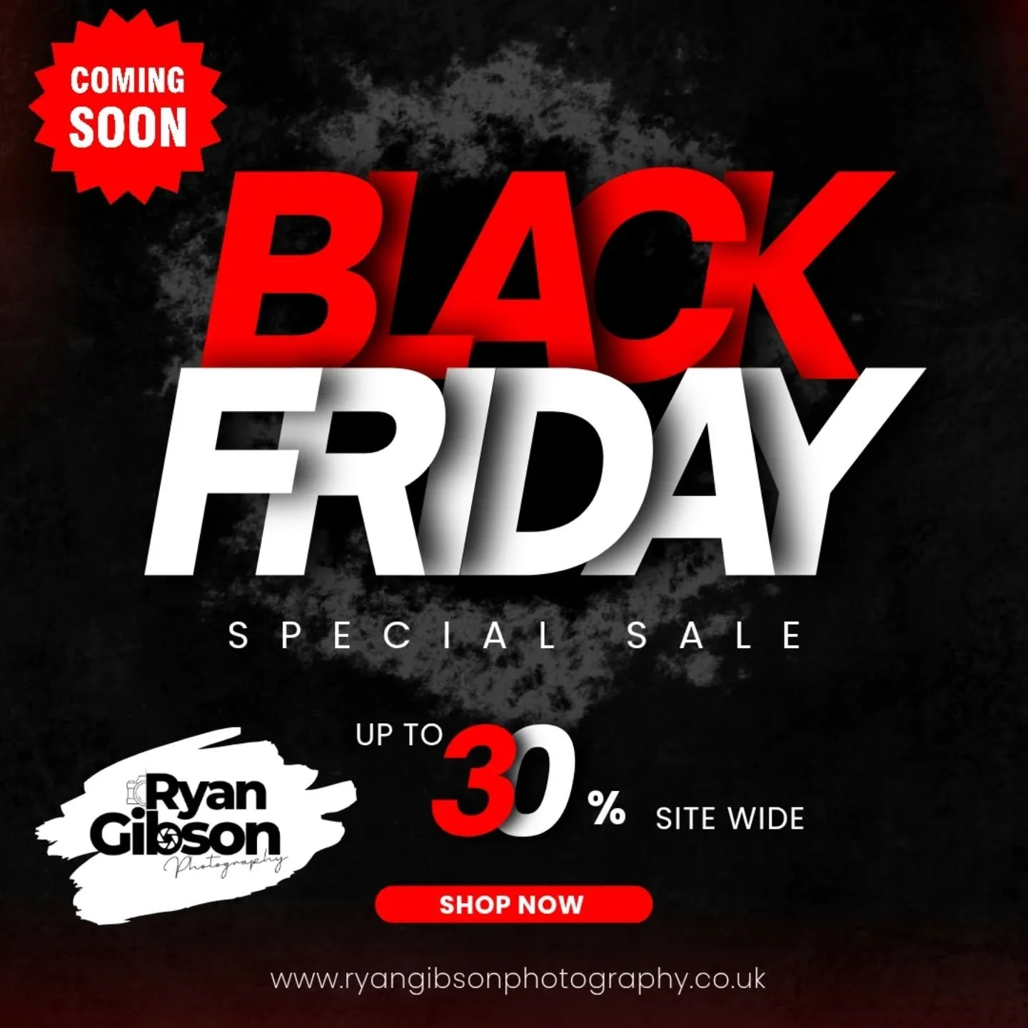 Get ready for Black Friday ⚫️ 

This time next week there will be 30% off site wide for 24 hours! 

Don't miss out!