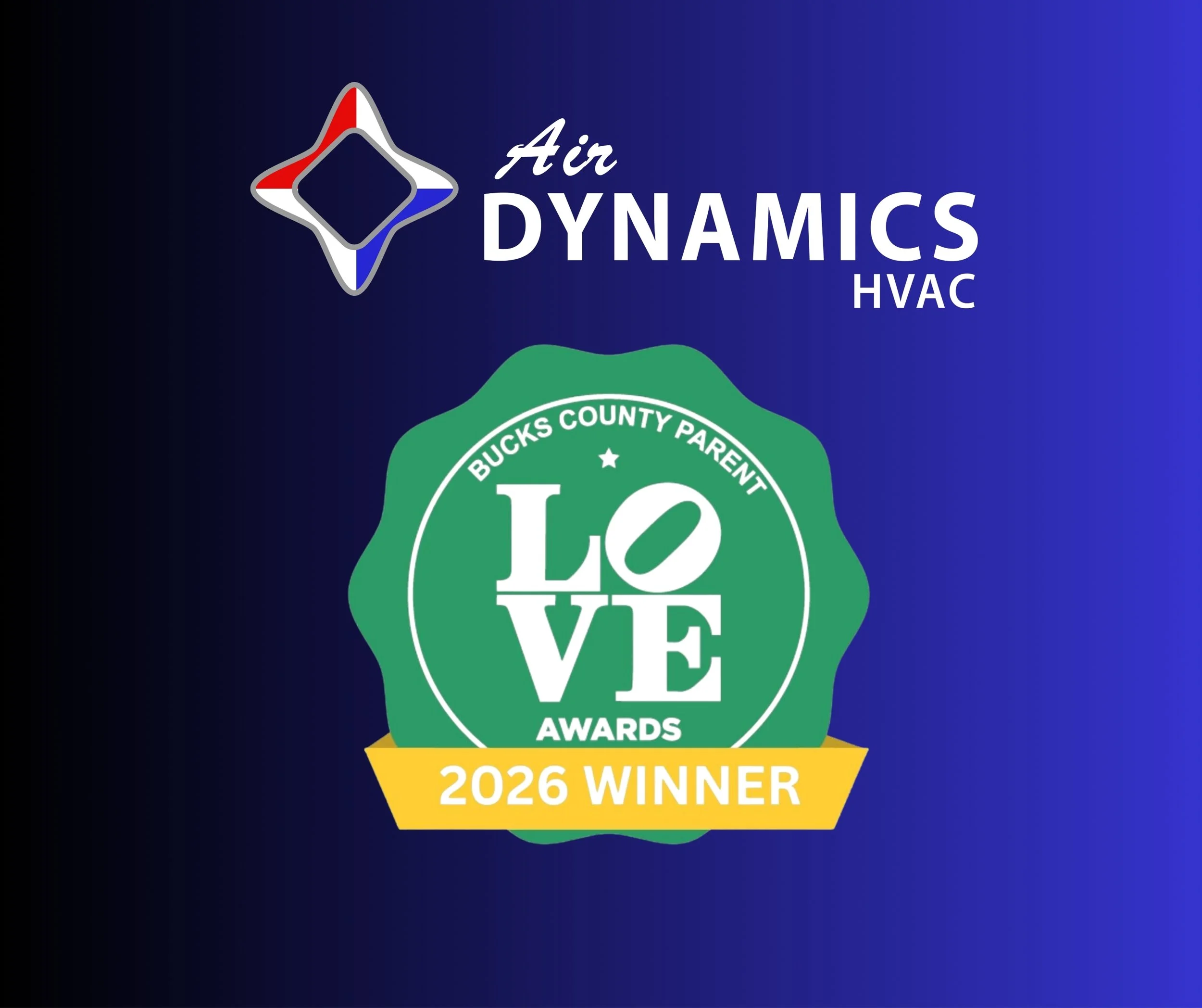 Air Dynamics HVAC Named 2026 Bucks County Parent LOVE Award Winner
