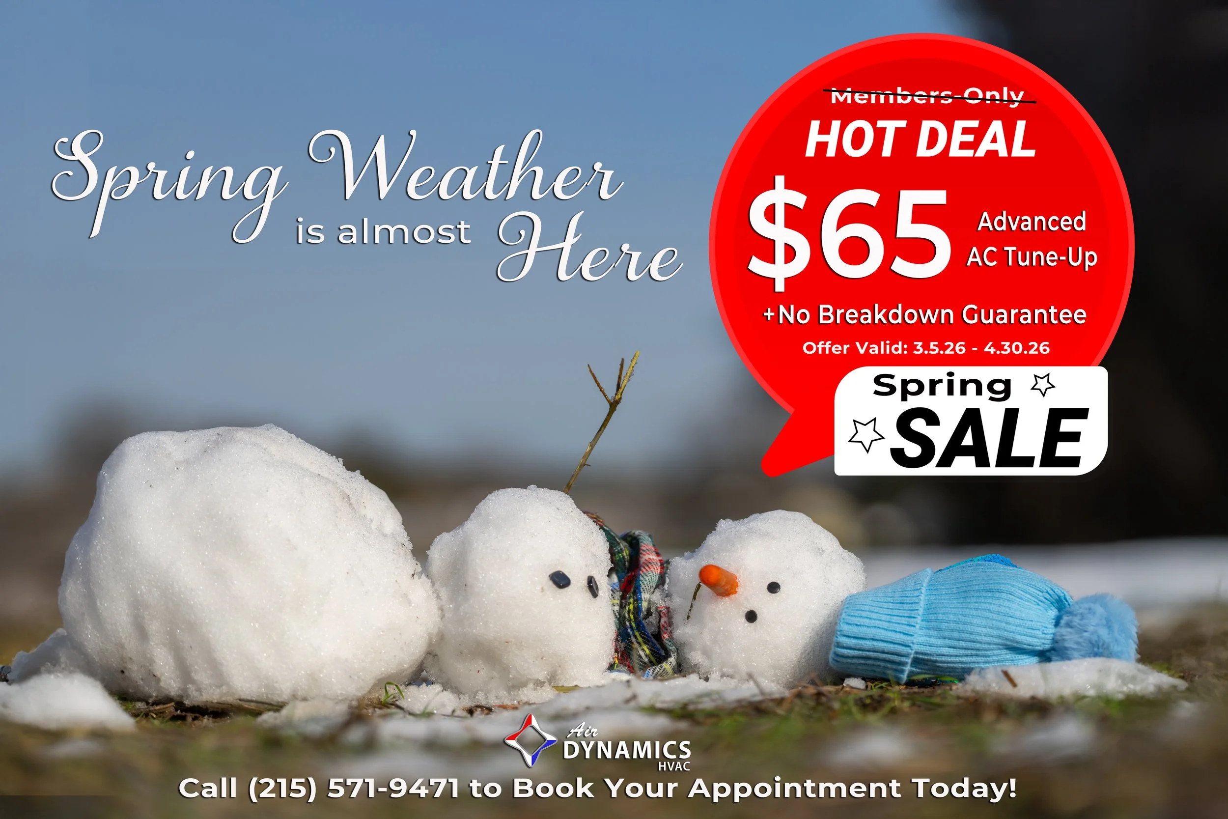 $65 HCAC Tune-Up, AC Maintenance, Air Dynamics HVAC, HVAC Near Me, AC Maintenance Sale, Air Conditioner Maintenance Coupon, Air COnditioner Maintenance Deal, Bucks County PA,  Philadelphia PA, Air Dynamics HVAC NJ, Air Dynamics HVAC LLC, AC Repair