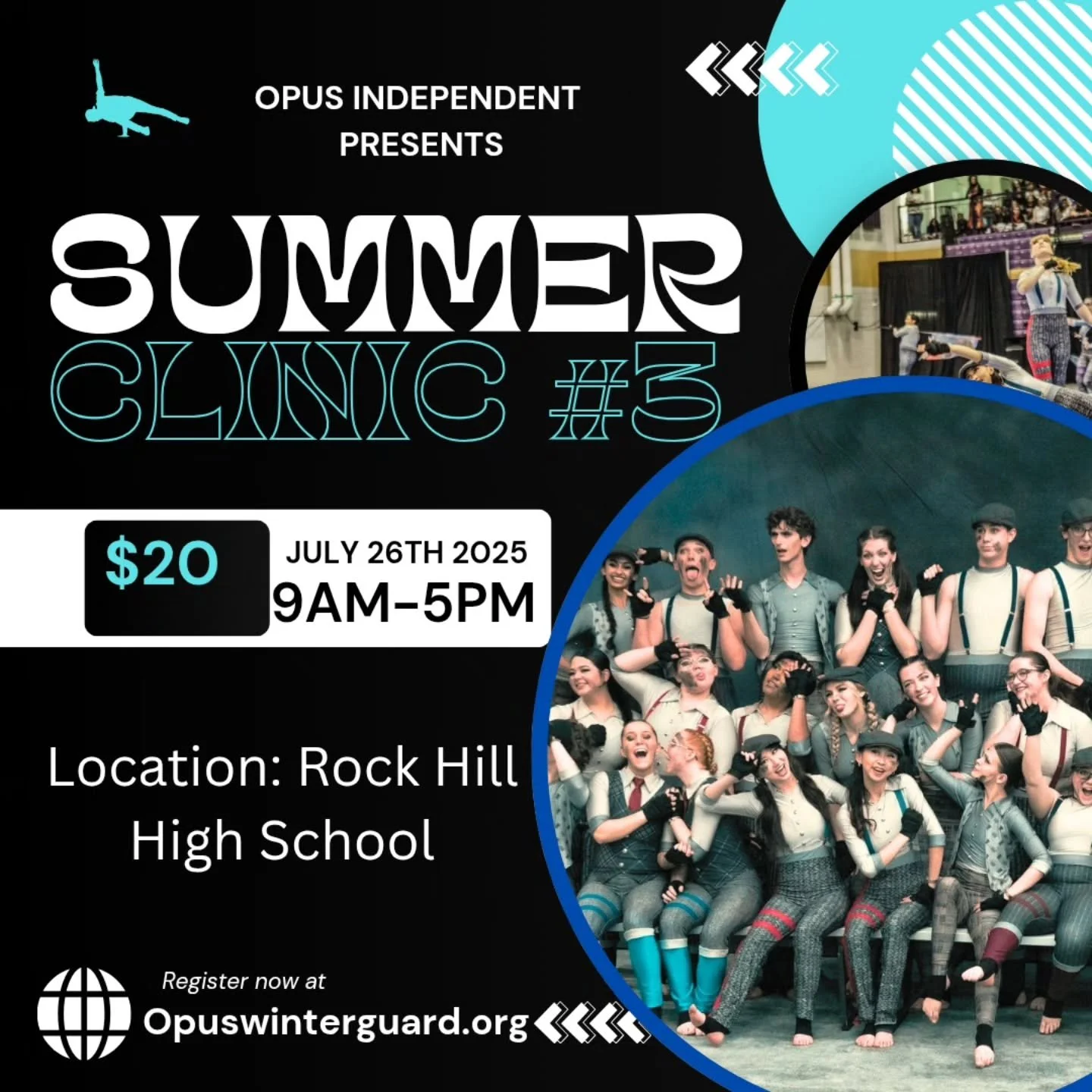 Hey everyone Opus is hosting the final clinic before our audition clinic at the end of August! 
Join us one more time for another fun weekend!