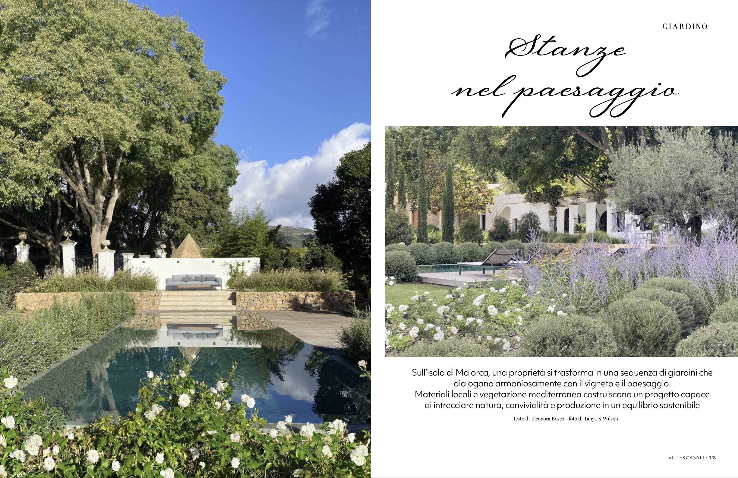 Outdoor garden rooms in the landscape