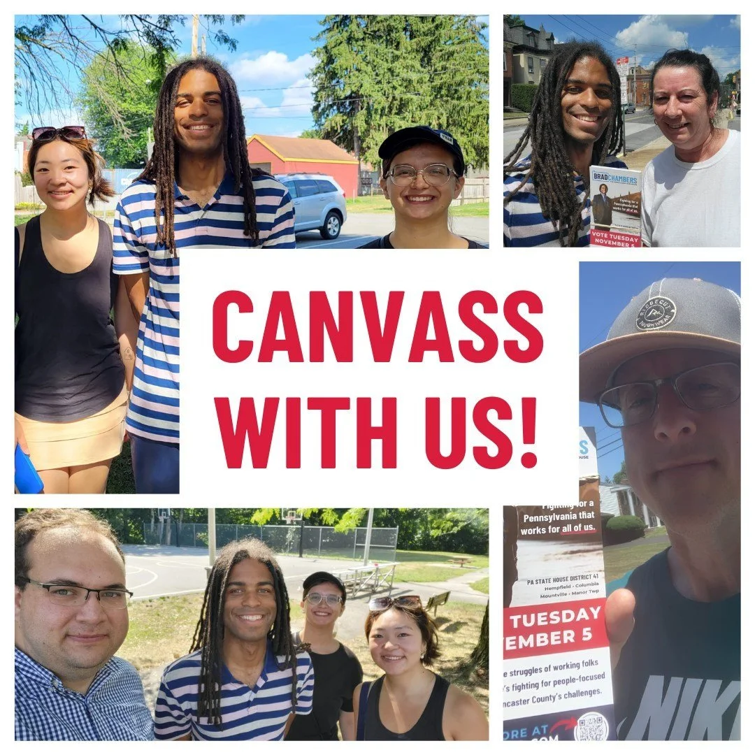 It's hot out here, but that isn't stopping Brad and the team. Come join us knocking on doors to rally voters and create change in Lancaster County!
ㅤ
👇Join us this week!
bradforpa.com/canvass