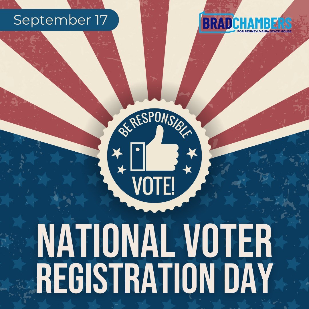 Happy #NationalVoterRegistrationDay, Pennsylvania! 🗳️ Your voice matters in shaping our future, and it all starts with registering to vote. It only takes a few minutes to ensure you&rsquo;re ready for Election Day. Here&rsquo;s how you can register 