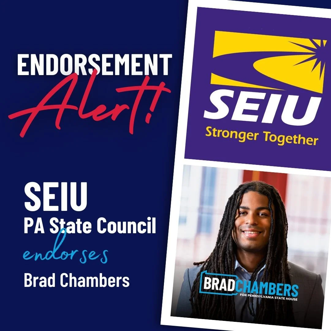 💜 I'm incredibly honored to receive the endorsement of SEIU PA State Council and its affiliates, including @seiuhcpa, SEIU Local 668, @32bjseiu, and the @workers_united_pajb.
ㅤ
The Service Employees International Union has been a powerful advocate f