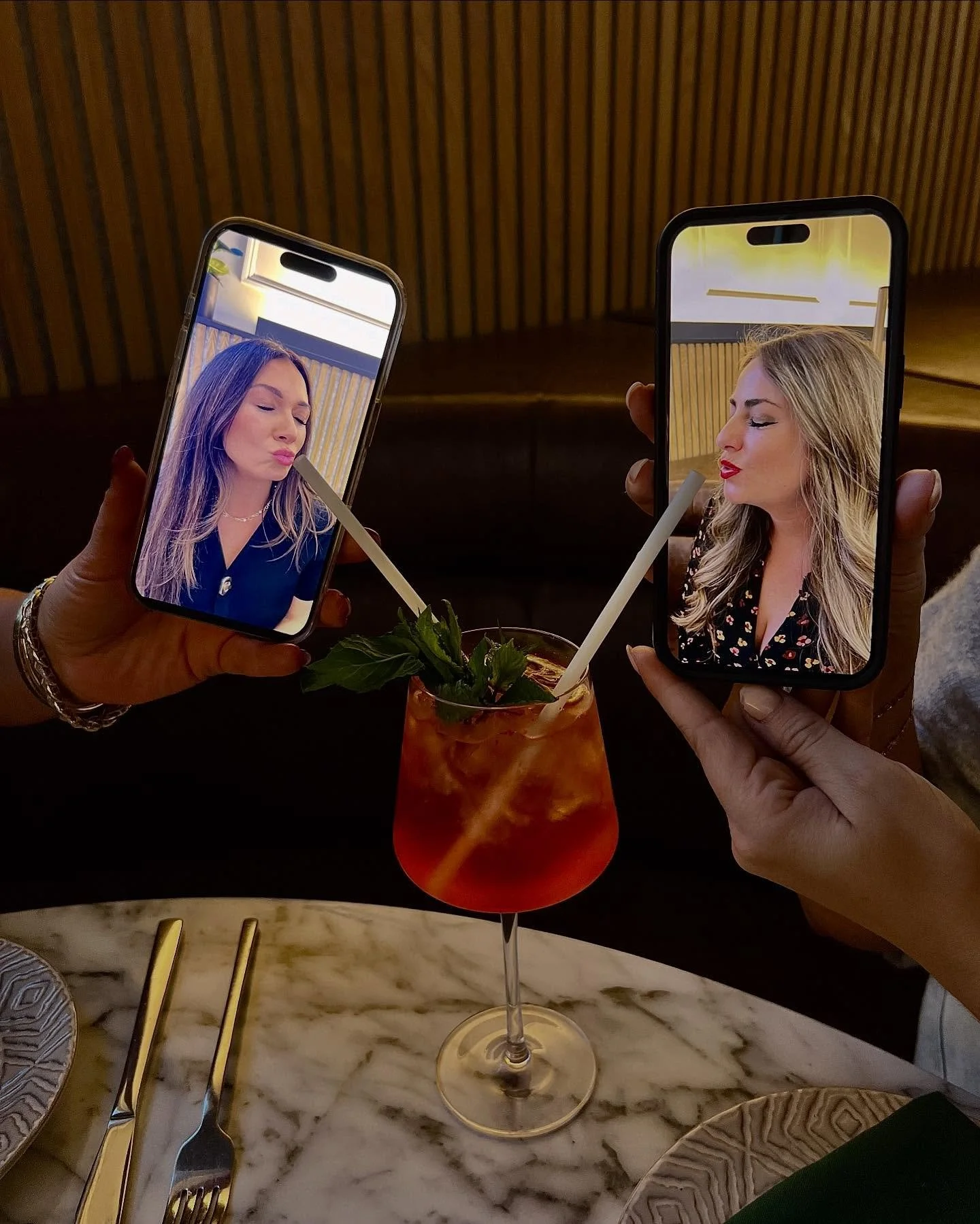 IRL Plans &gt; Group Chats.&nbsp;

Especially when they come with cocktails at Milas 👯&zwj;♀️