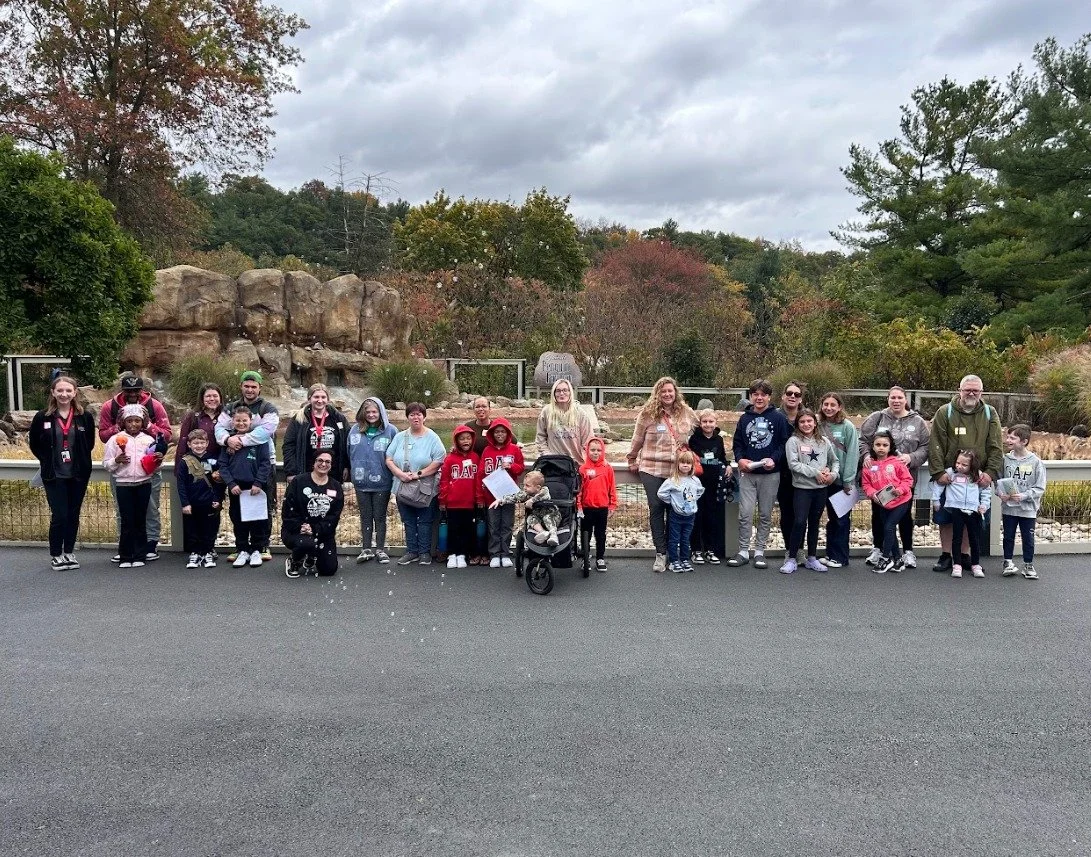 We visited the Lehigh Valley Zoo in October for another Open House event! Our students met our teaching team and did a scavenger hunt for different kinds of animals! Each year we have so much fun at the zoos around Pennsylvania!