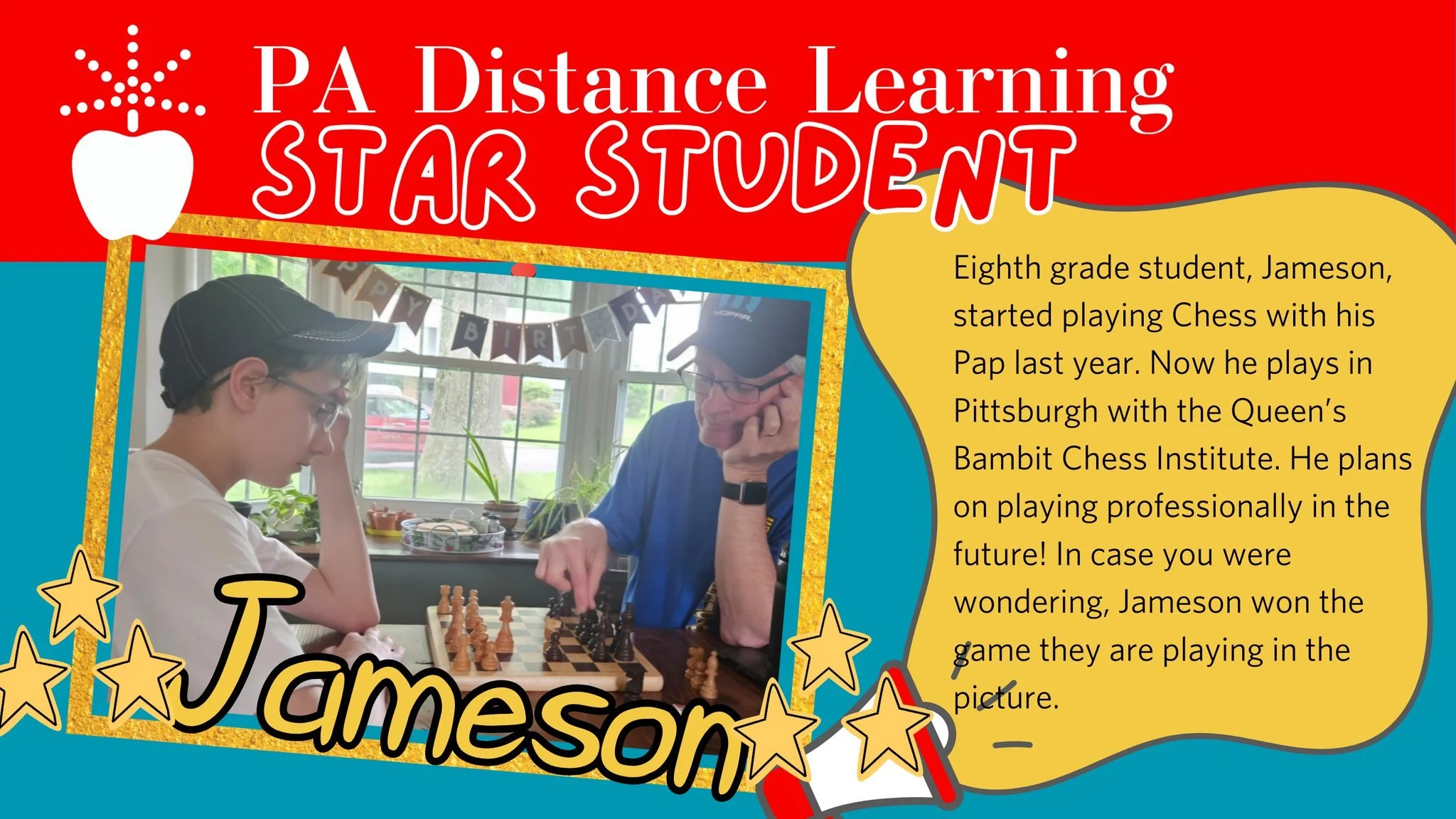 ⭐ Star Student: Jameson!!!⭐ PA Distance students are involved in all kinds of awesome activities all around Pennsylvania and beyond! #padistance #starstudents⭐️