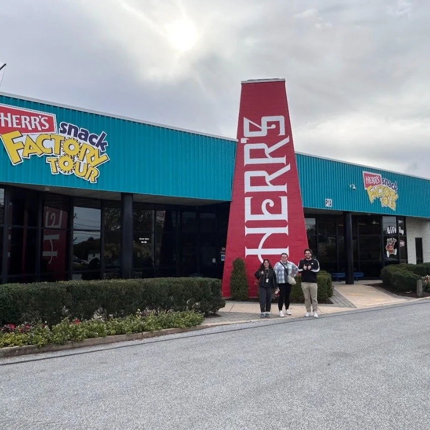 We went on an incredible tour of the Herr's Snack Factory at the end of October -  There was so much to see and learn there! We saw where food scientists test new products and learned about all the interesting jobs that go into making and packaging p