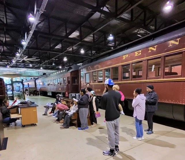 PA Distance students and families took a tour of the Railroad Museum of Pennsylvania. We learned about what it was like to work on the railroads in the late 1800's. We got to see the Steam, diesel, and electric train cars. Shout-out to PA Distance st