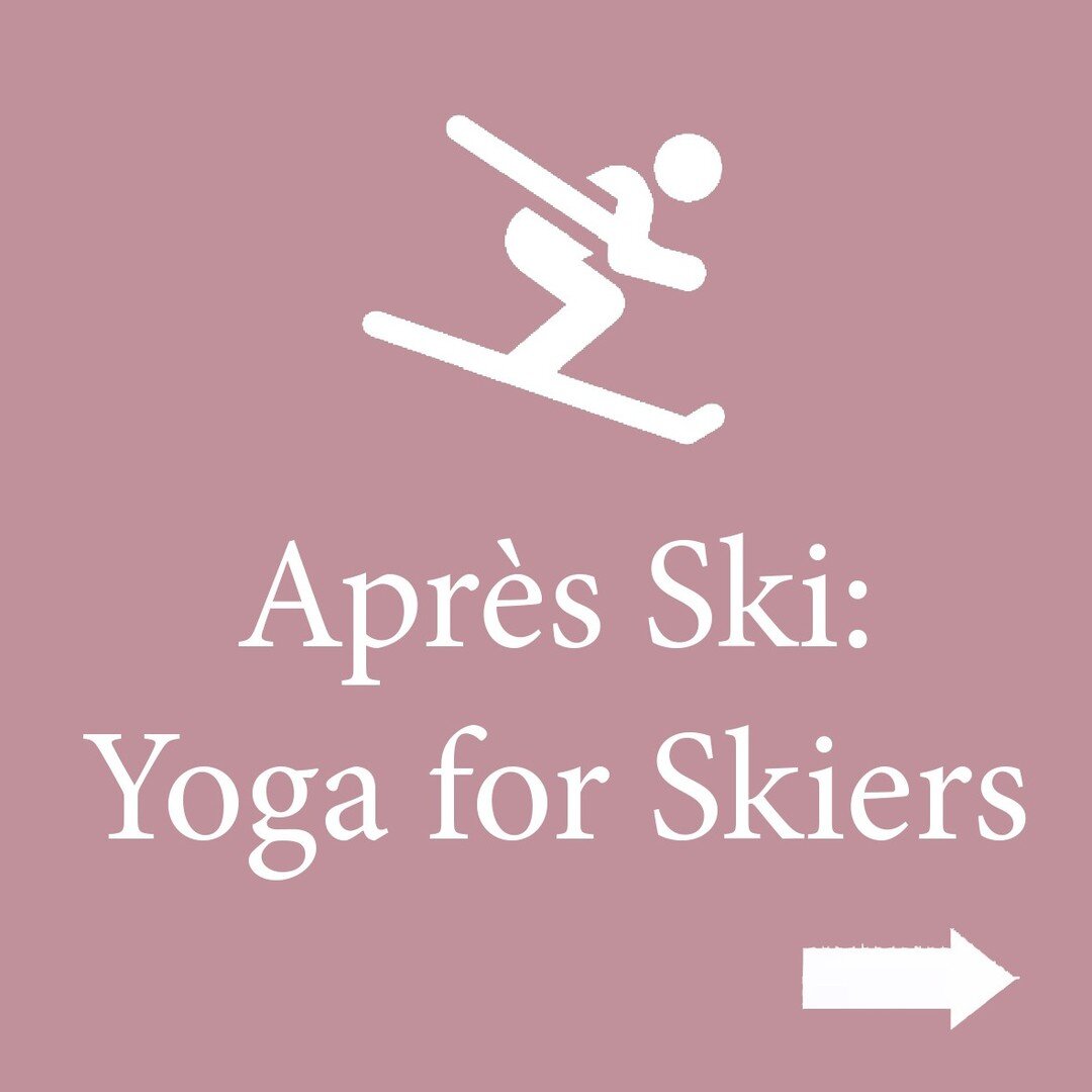 Here are my favorite yoga poses for stretching tired legs after hitting the slopes - download and view my full Apr&egrave;s Ski Yoga Flow by visiting the link in my bio! #Apr&egrave;sSkiYoga