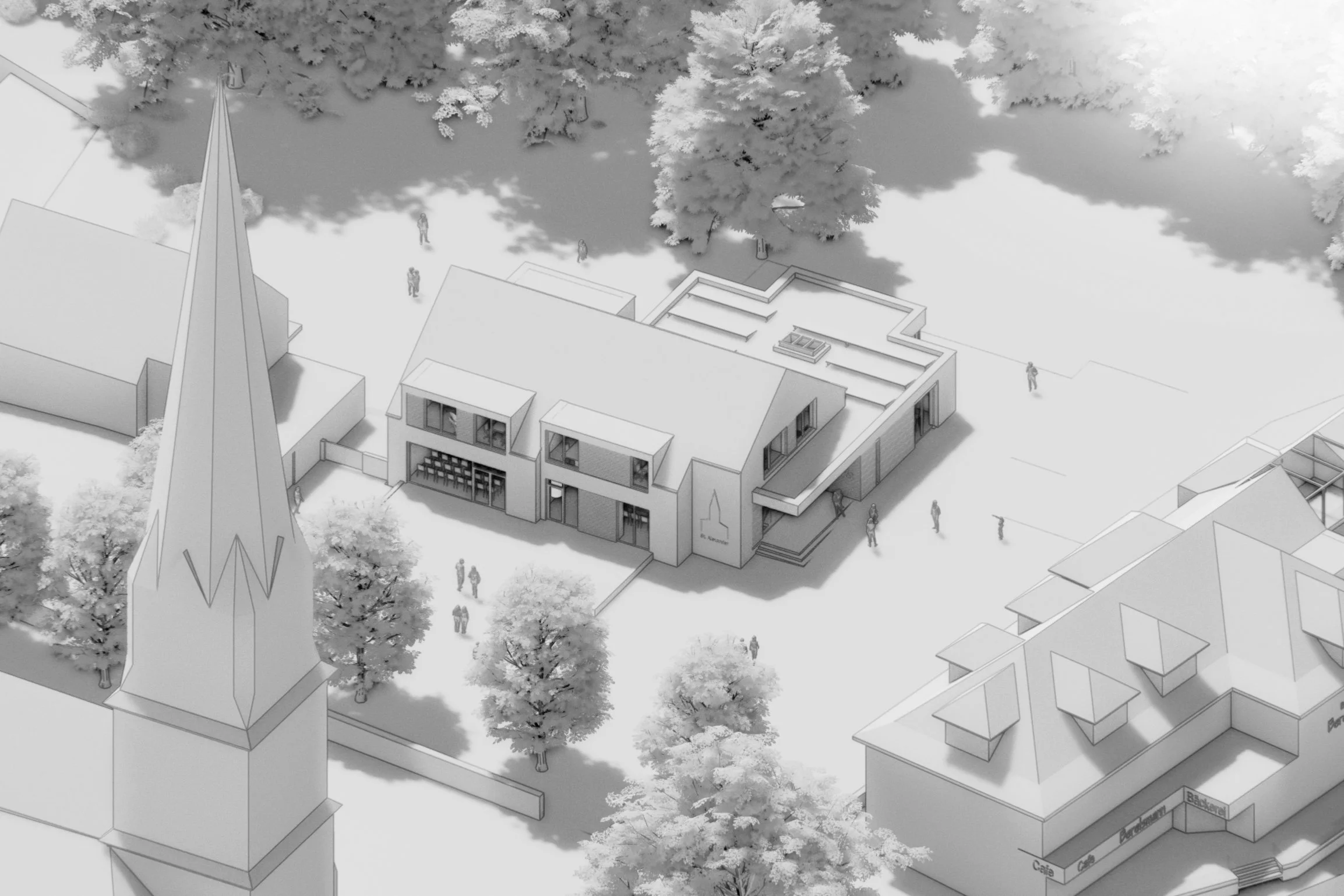 VORPLATZ UND HAUPTZUGANG