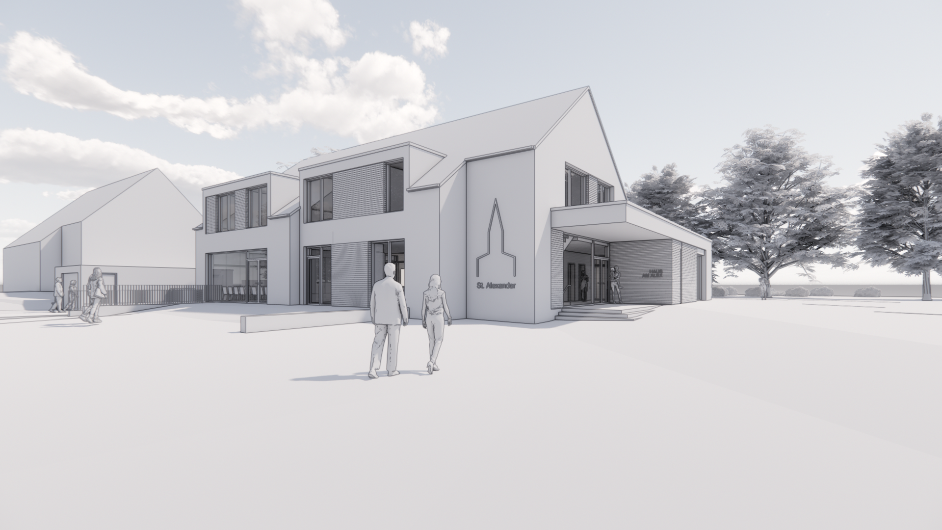 VORPLATZ UND HAUPTZUGANG