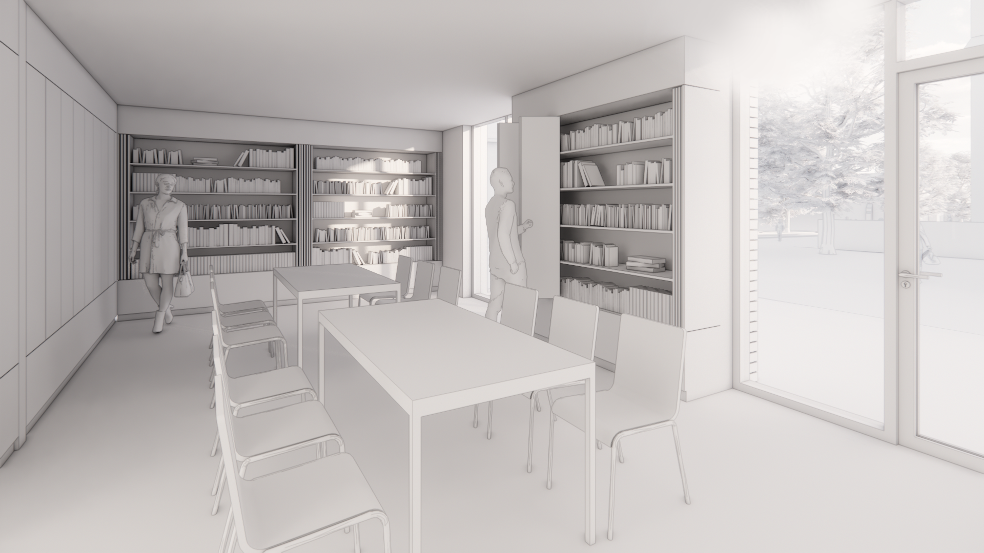 GRUPPENRAUM UND BÜCHEREI