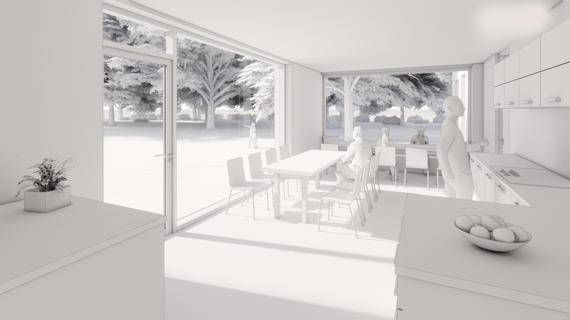 GRUPPENRAUM UND KÜCHE