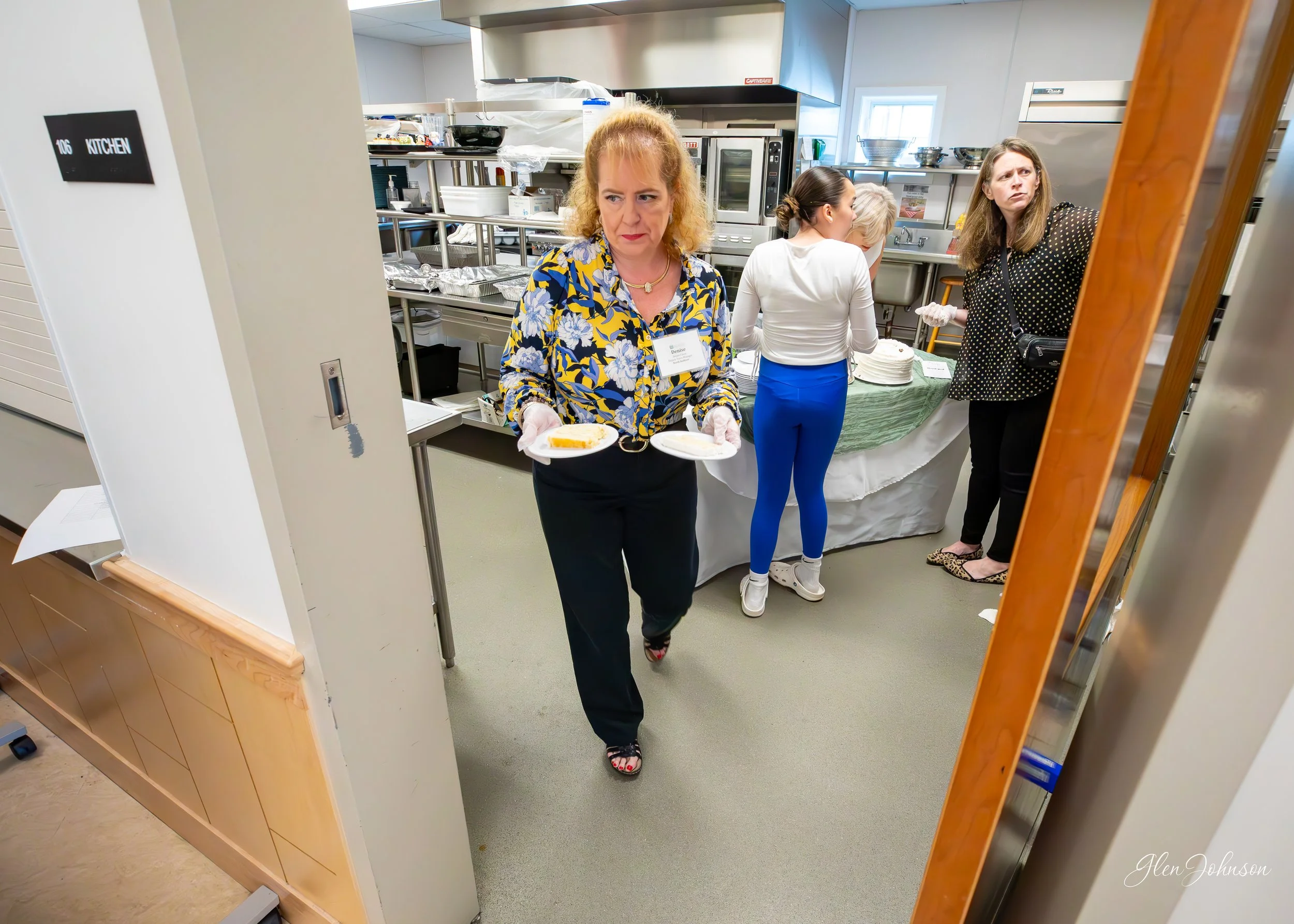 Assistant Town Manager Denise Casey also served