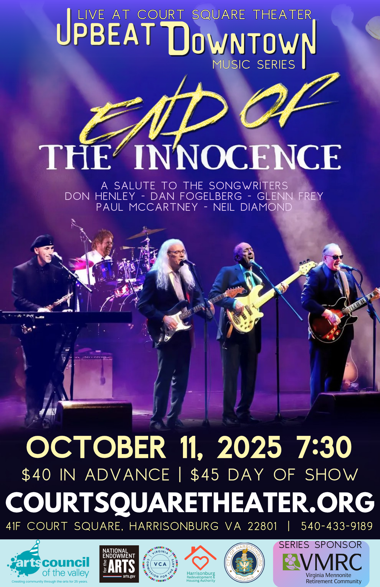 End of the Innocence – Live at Court Square Theater
