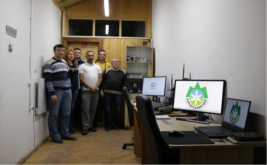 The new command center in Carpathians National Nature Park, supported by GC.