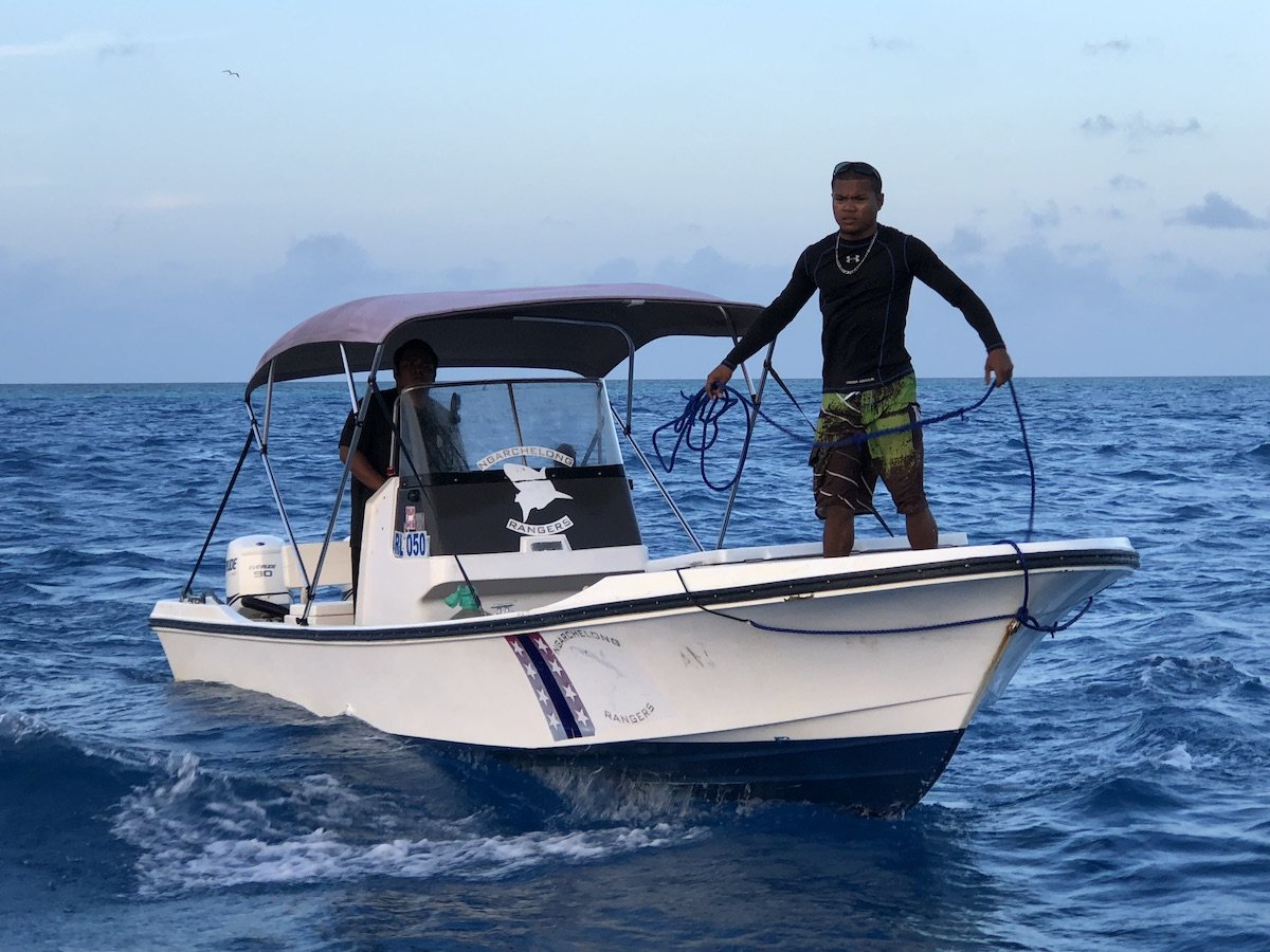 Global Conservation is supporting the Ngarchelong Rangers in Palau's Northern Reefs with Global Park Defense systems and training.