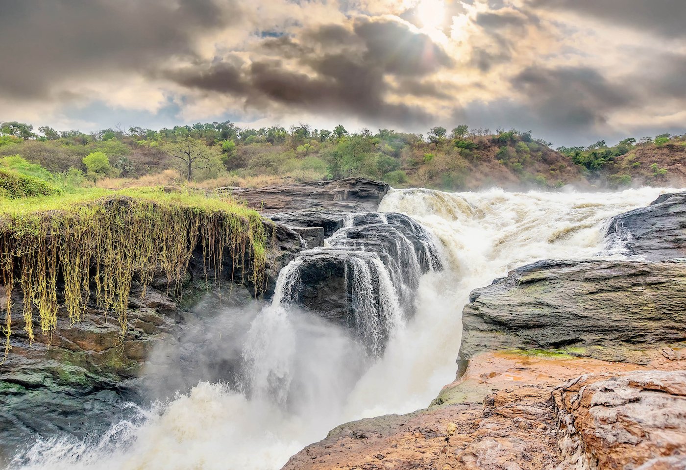 Murchison Falls, the most powerful waterfall in the world.