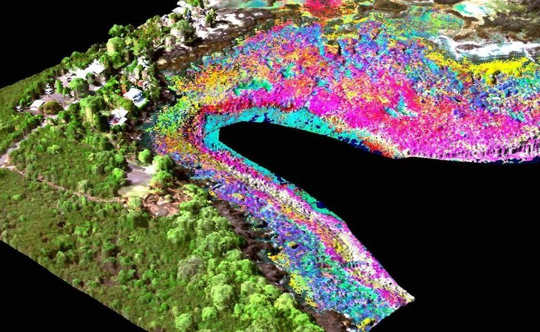  3D LiDAR map of a tropical forest. Courtesy  ASU GDCS . 