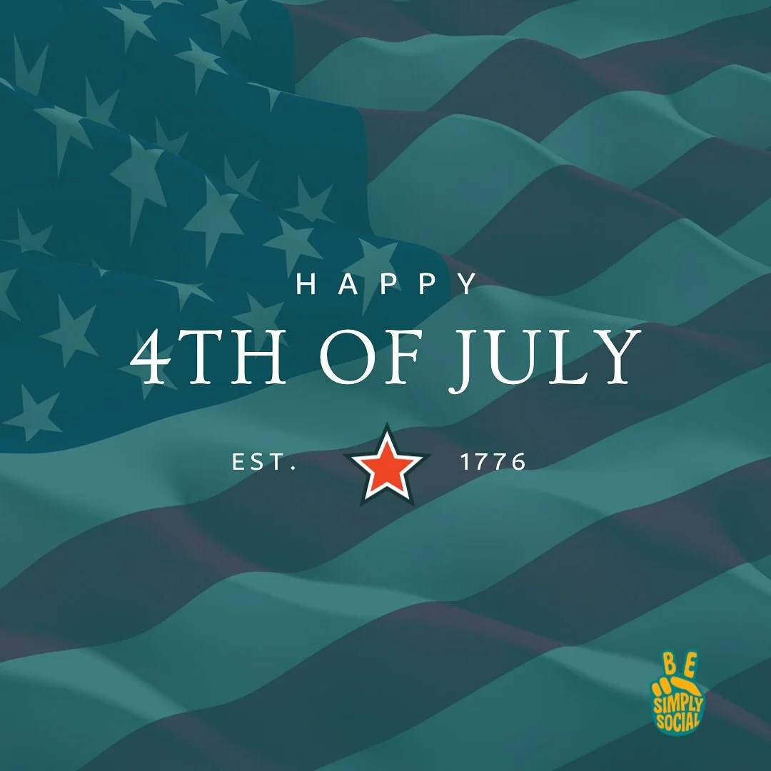 Celebrating freedom, good design, and great content.

Happy Independence Day from Be Simply Social! 💚💛🇺🇸
We&rsquo;re grateful to live in a country where small businesses, big dreams, and creative freedom thrive.

As you enjoy time with family, fi