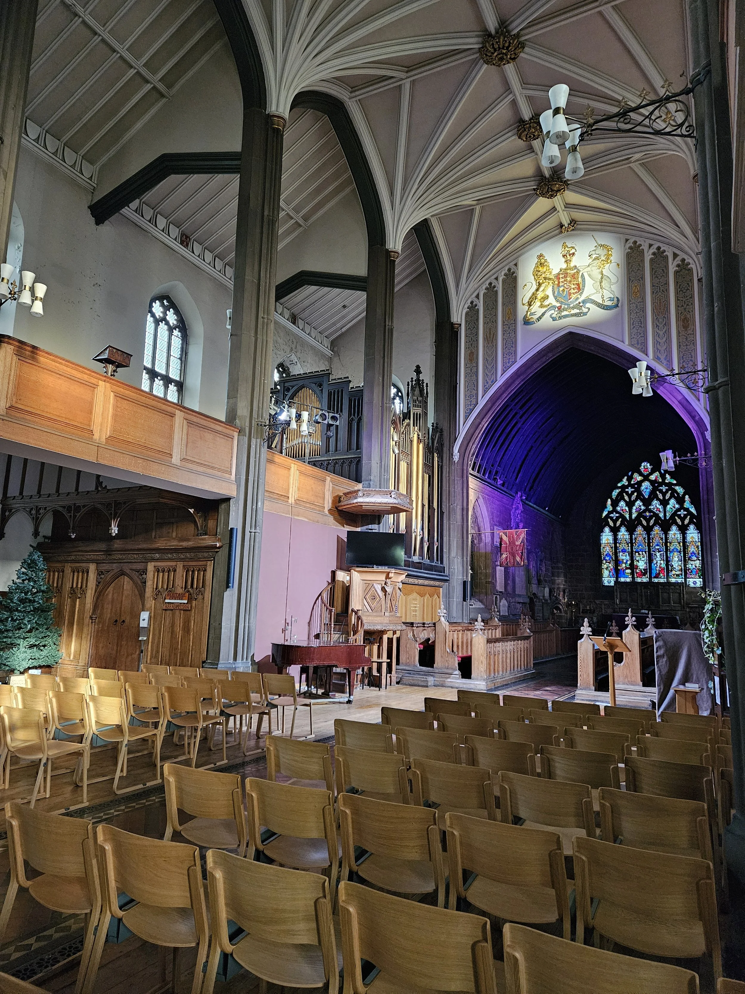 Interior of St. Mary's Church venue.
