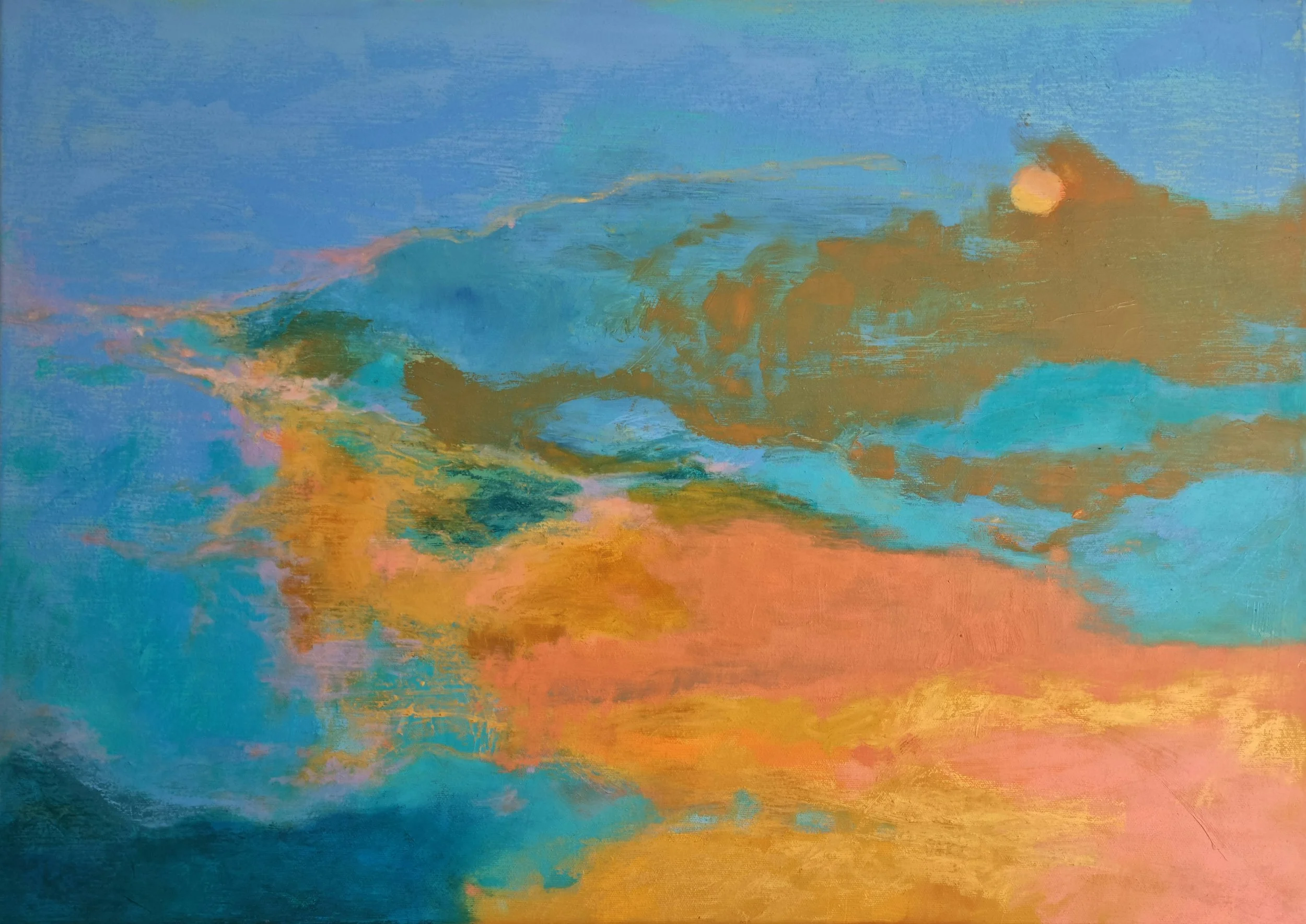 Satu Metsola's abstract oil painting artwork